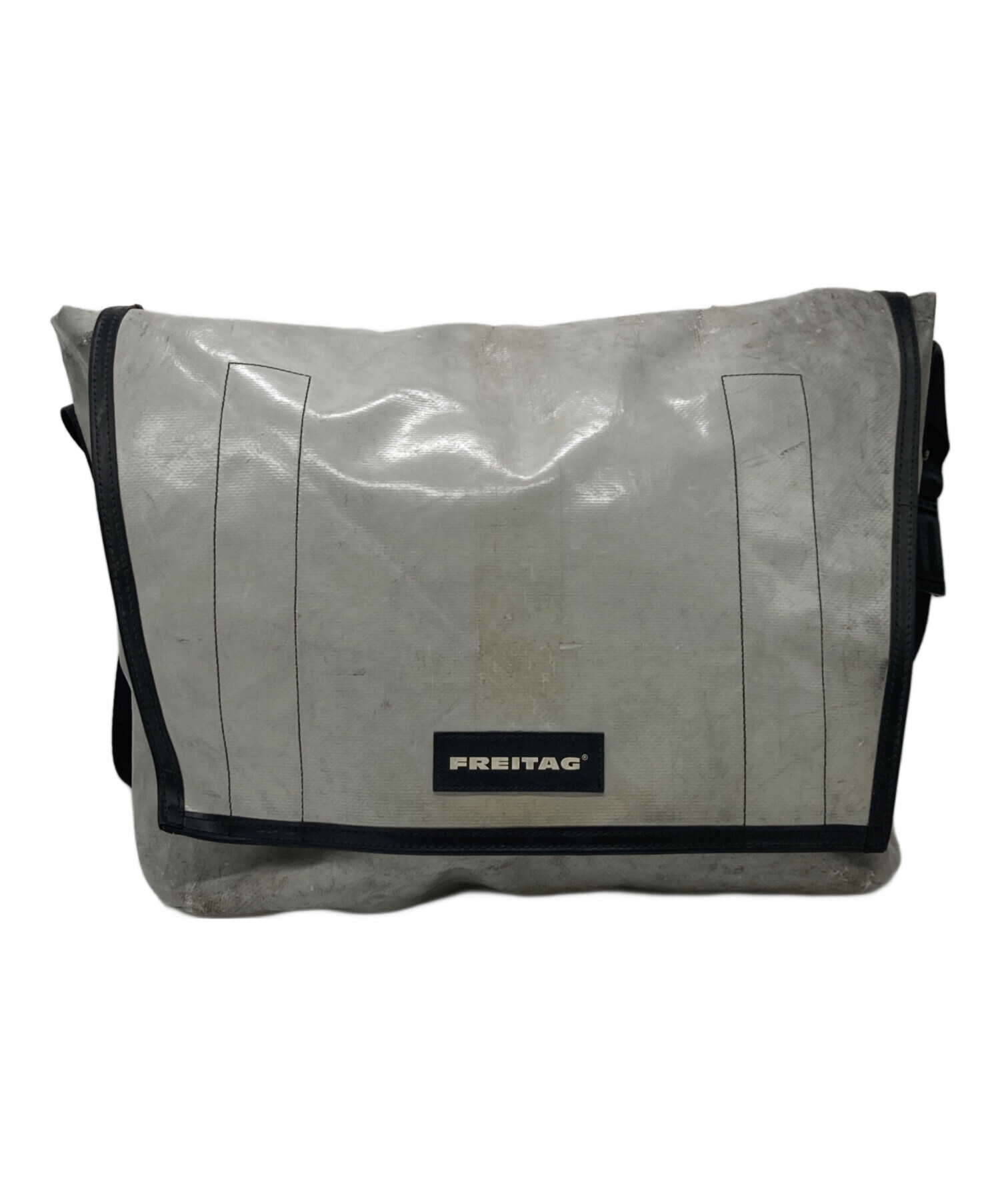 FREITAG F14 大きいサイズ　メッセンジャーバッグ ブラック/グレー 中古・古着通販】FREITAG (フライターグ) F14DEXTER メッセンジャー