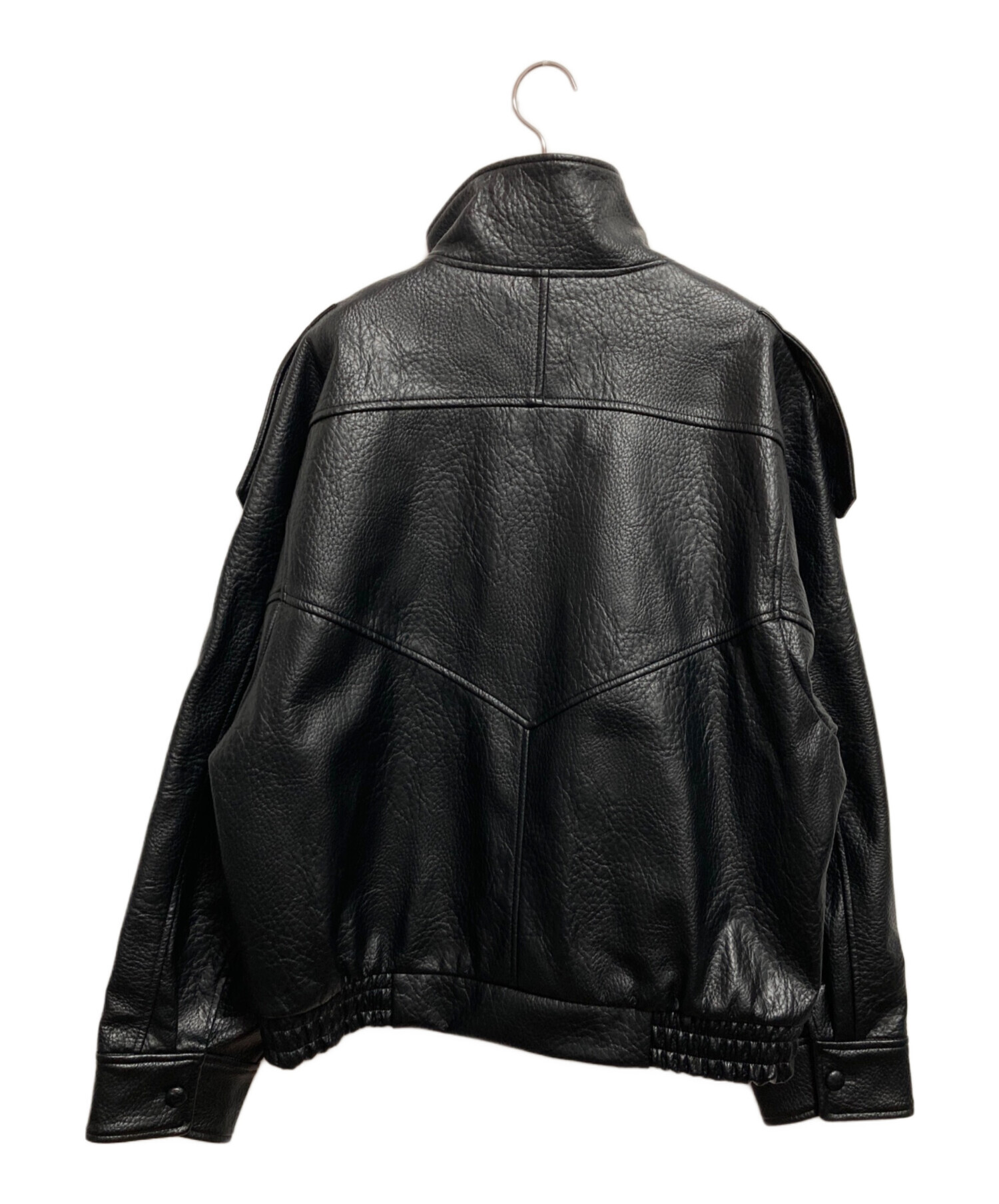 中古・古着通販】ZARA (ザラ) フェイクレザージャケット ブラック