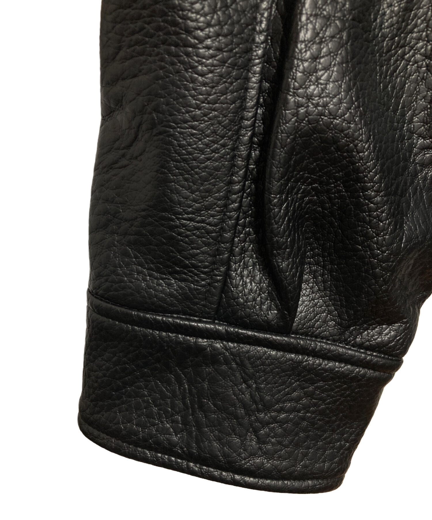 中古・古着通販】ZARA (ザラ) フェイクレザージャケット ブラック