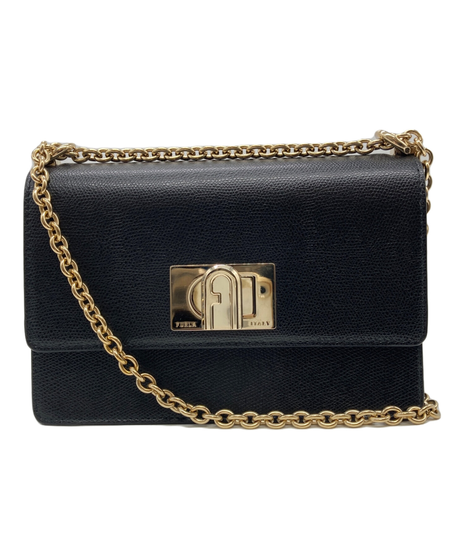 1回短時間のみ使用◆FURLA　黒バッグ◆フルラ フルラ FURLA バック （ブラック） -waja bazar - 海外ファッション