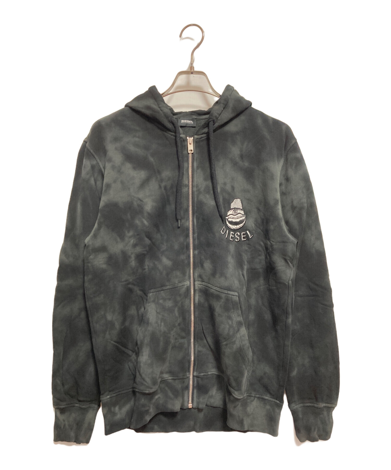 Diesel old ジップパーカー　古着　y2k テック系 Diesel Vintage Fur Hood Y2K Zip Hoodie Small | eBay