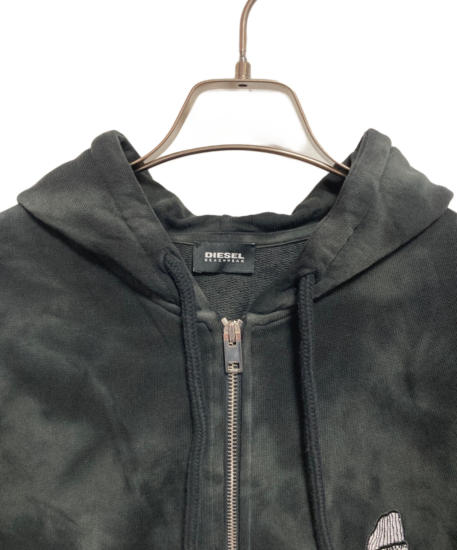 Diesel old ジップパーカー　古着　y2k テック系 中古・古着通販】DIESEL (ディーゼル) ジップパーカー ブラック サイズ