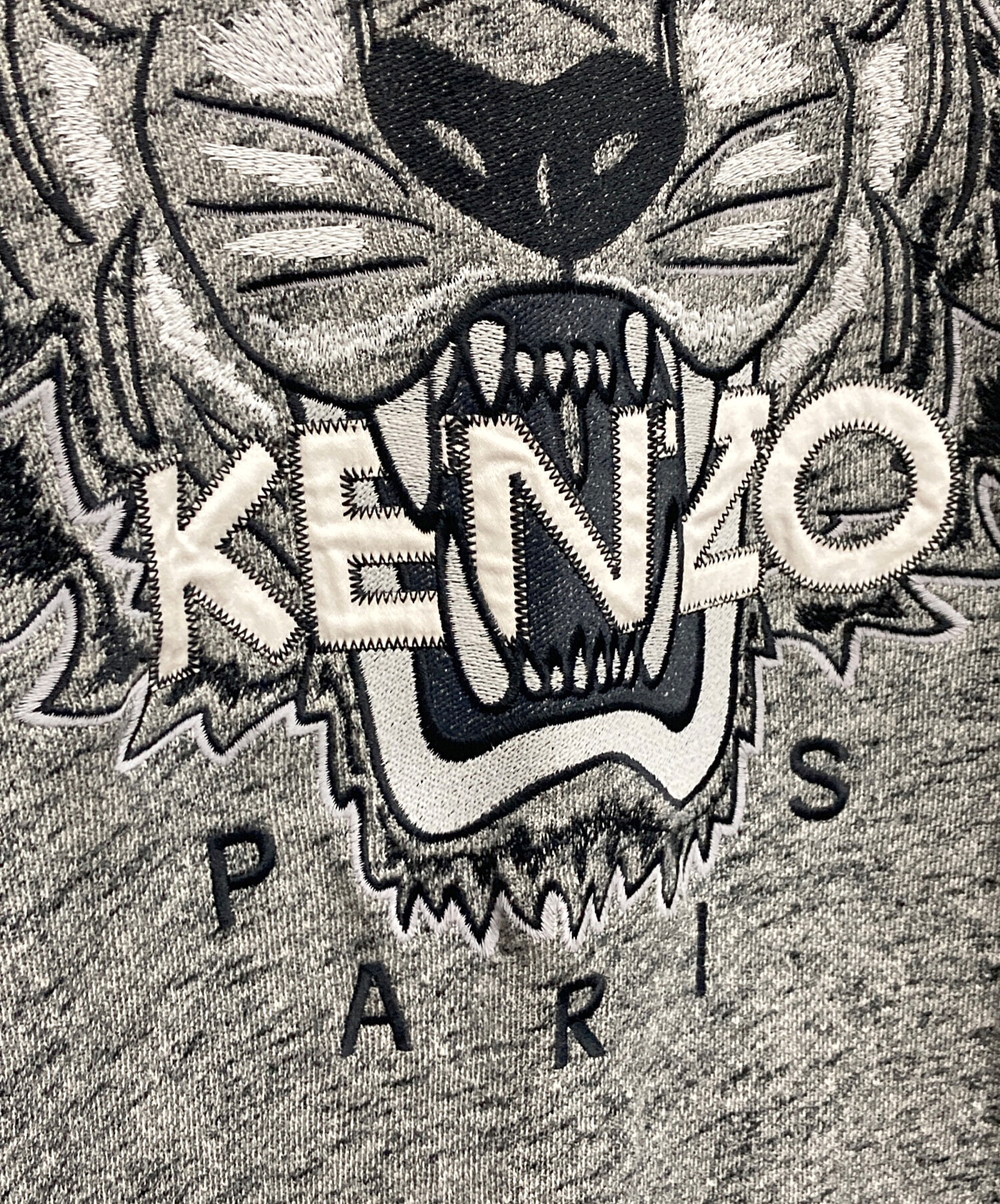 中古・古着通販】KENZO (ケンゾー) タイガー刺繍スウェット グレー