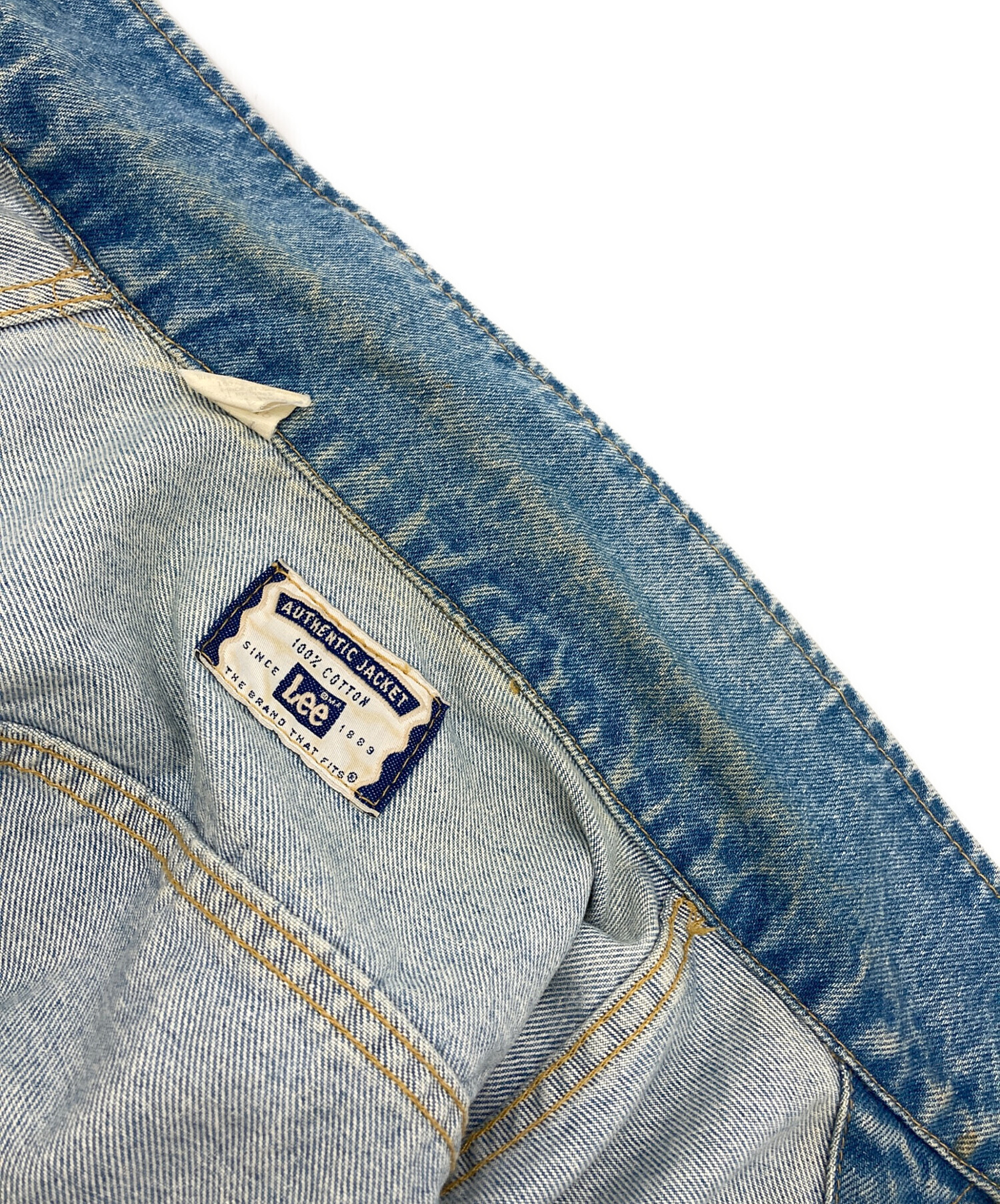 中古・古着通販】LEE (リー) 刺繍デニムジャケット インディゴ サイズ