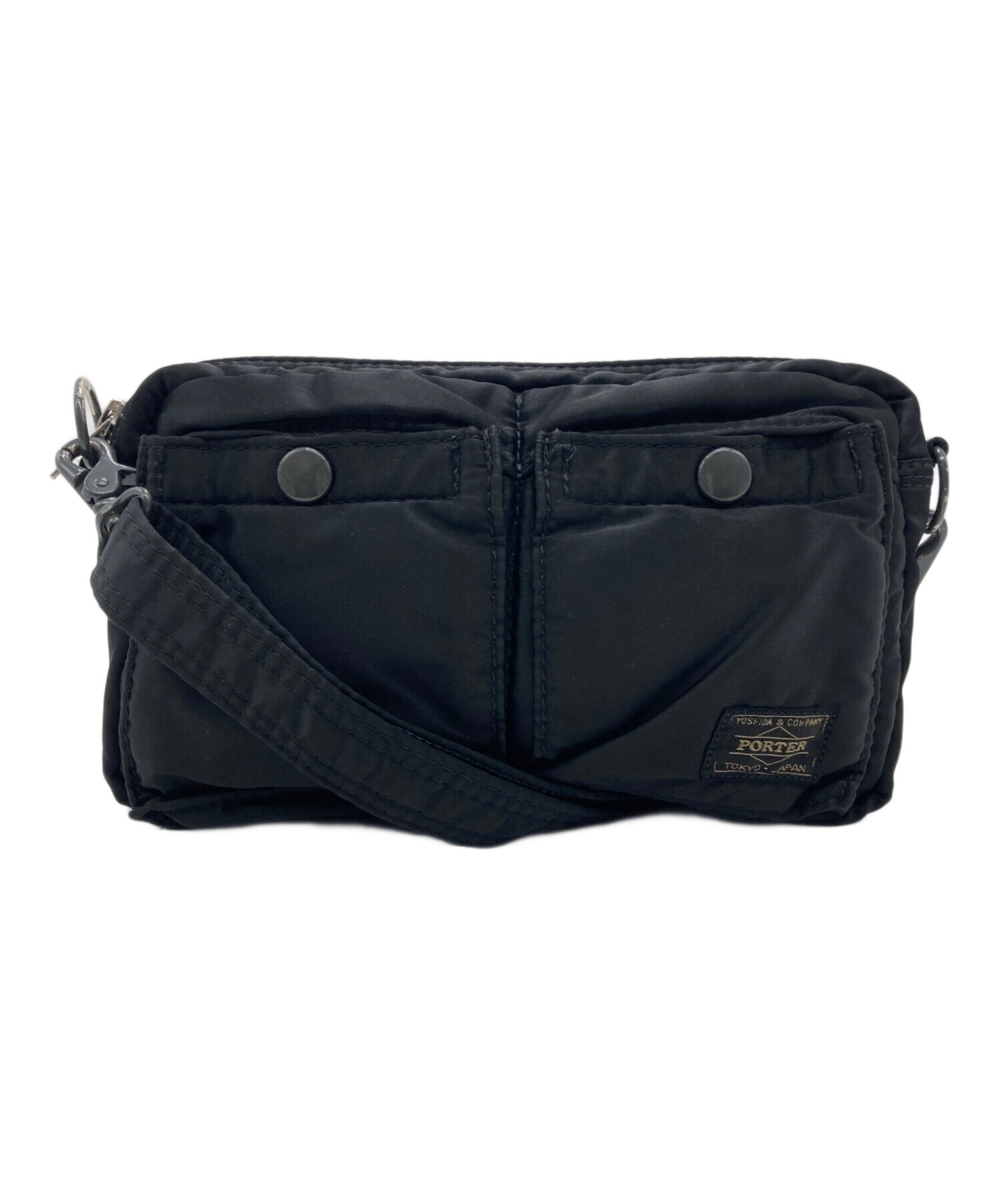 中古・古着通販】PORTER (ポーター) ミニショルダーバッグ ブラック