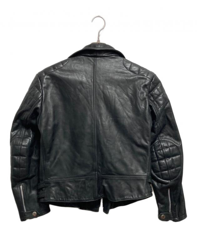 ASHVILLE 羊革 レザー ライダース MA1 黒 中古・古着通販】MOTOR ASHVILLE CYCLES (モーター アッシュビル