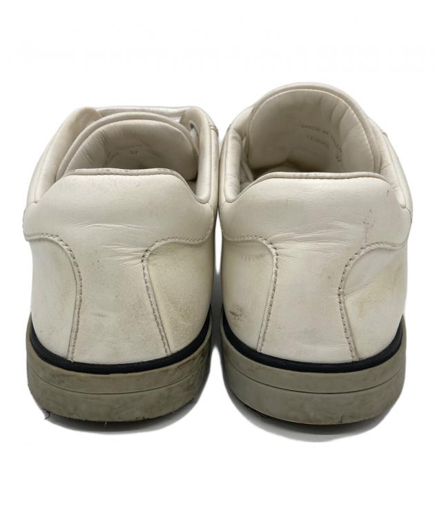 中古・古着通販】PRADA (プラダ) レザースニーカー ホワイト サイズ:37