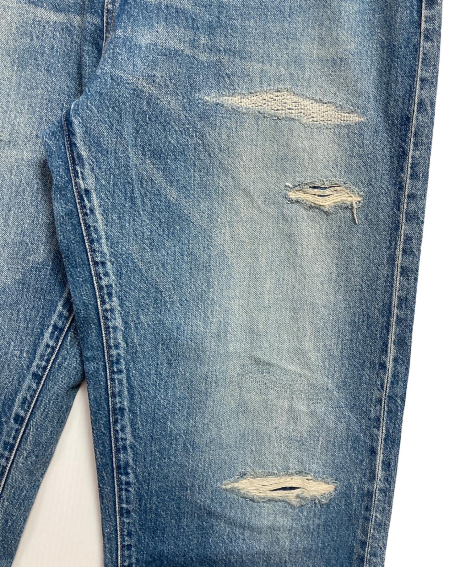 中古・古着通販】Johnbull (ジョンブル) ダメージ加工デニムパンツ 