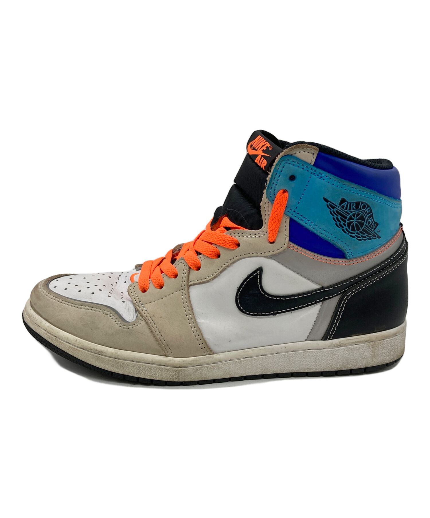 NIKE ナイキ スニーカー 27cm 白xベージュ系xグレー等 【古着】【中古 
