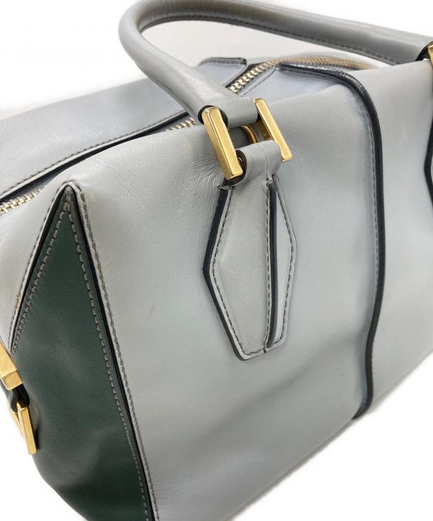 中古・古着通販】TOD'S (トッズ) Dキューブ2WAYバッグ ブルー×グリーン