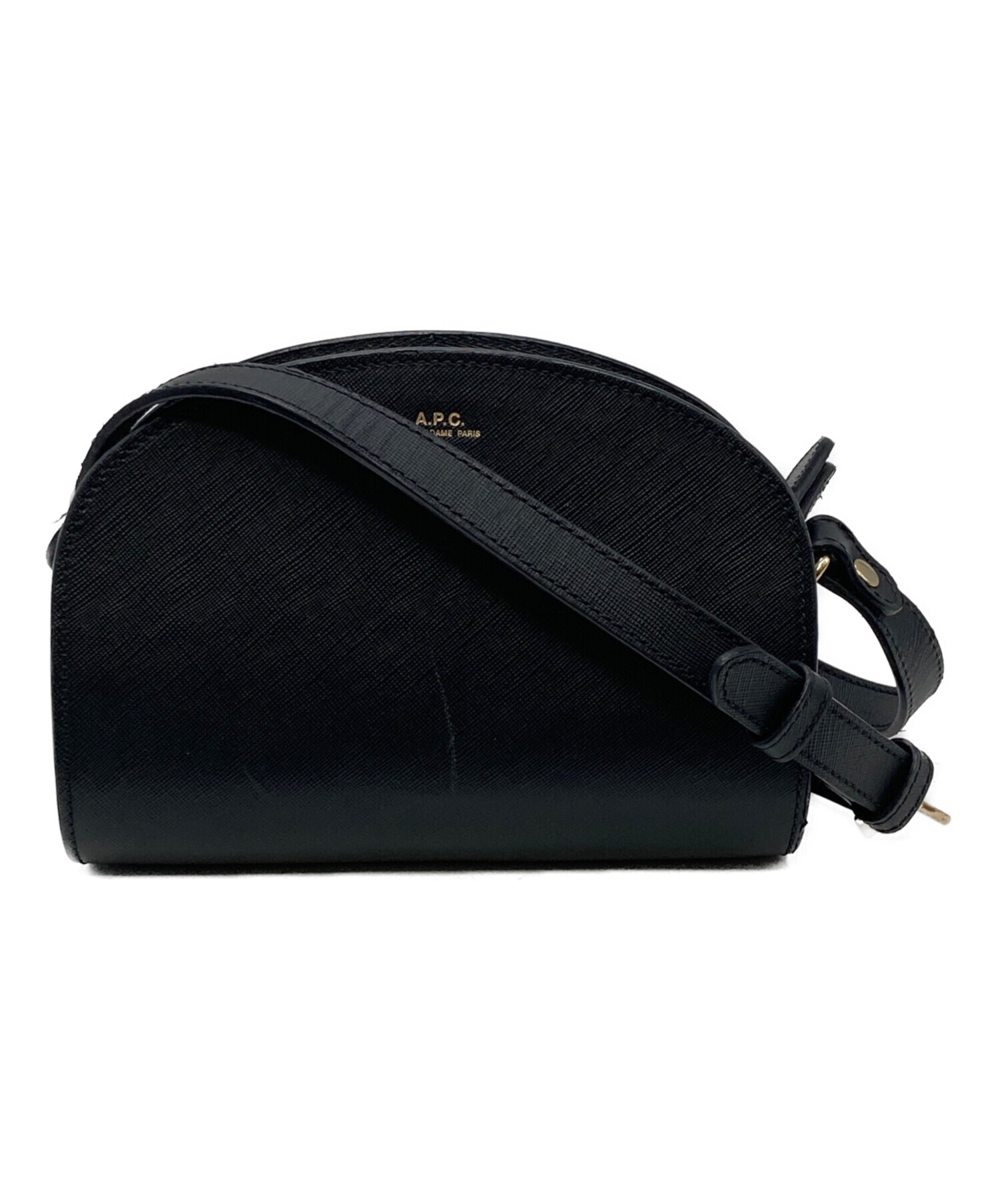 中古・古着通販】A.P.C. (アーペーセー) ハーフムーンショルダーバッグ 