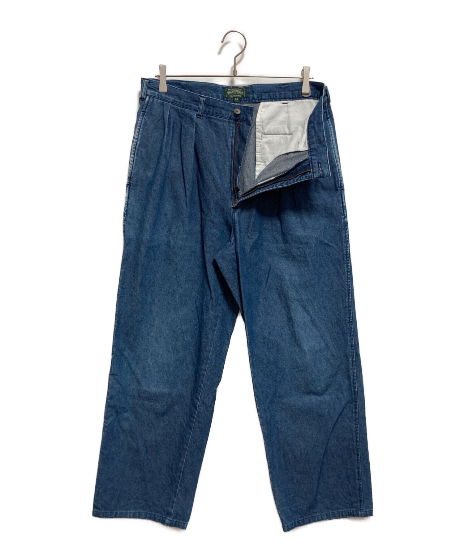 Polo Country デニムスラックス 2タック 90s ポロカントリー 中古・古着通販】POLO COUNTRY (ポロカントリー) 2タックデニム