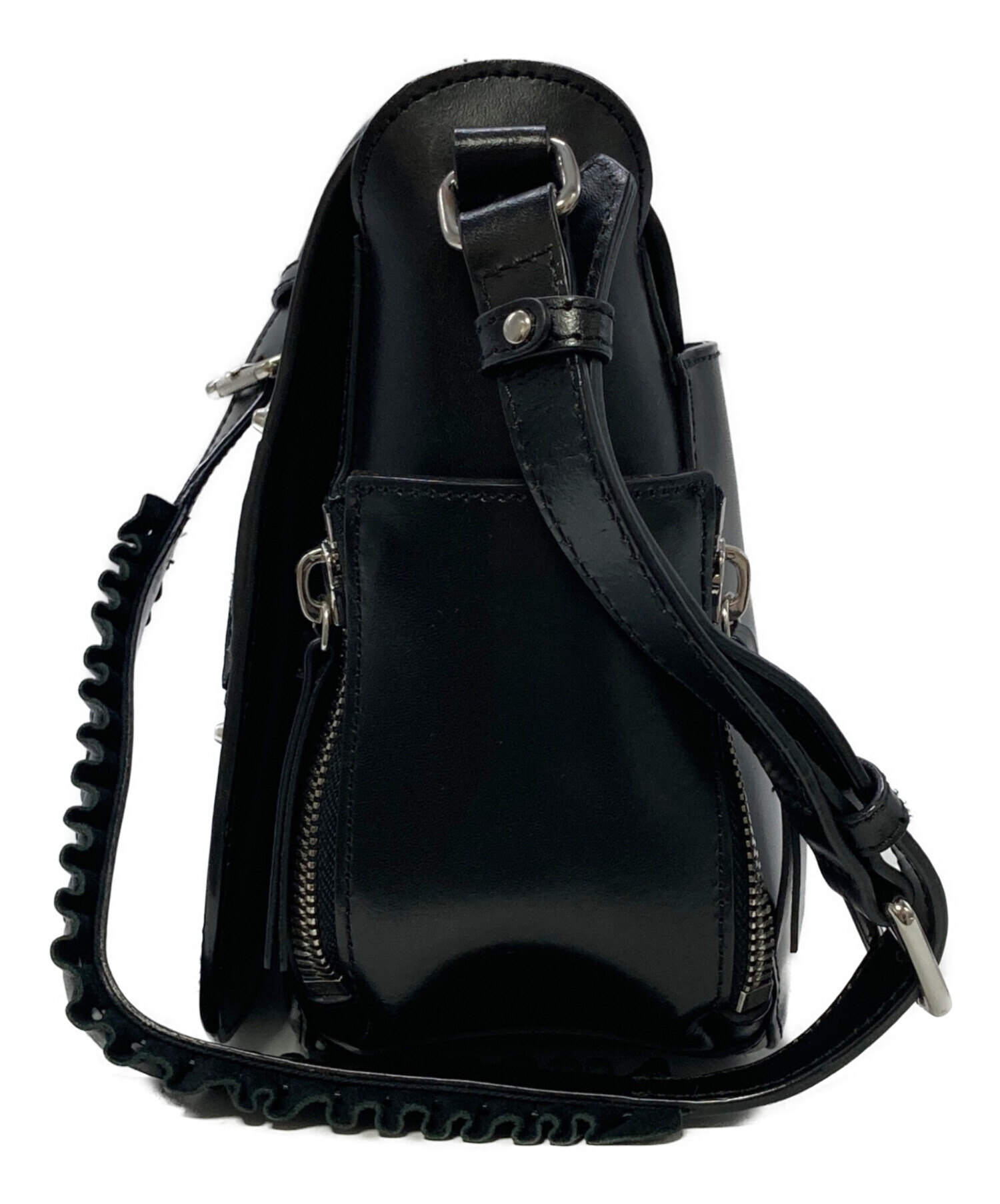 中古・古着通販】DIESEL (ディーゼル) スタッズレザーショルダーバッグ
