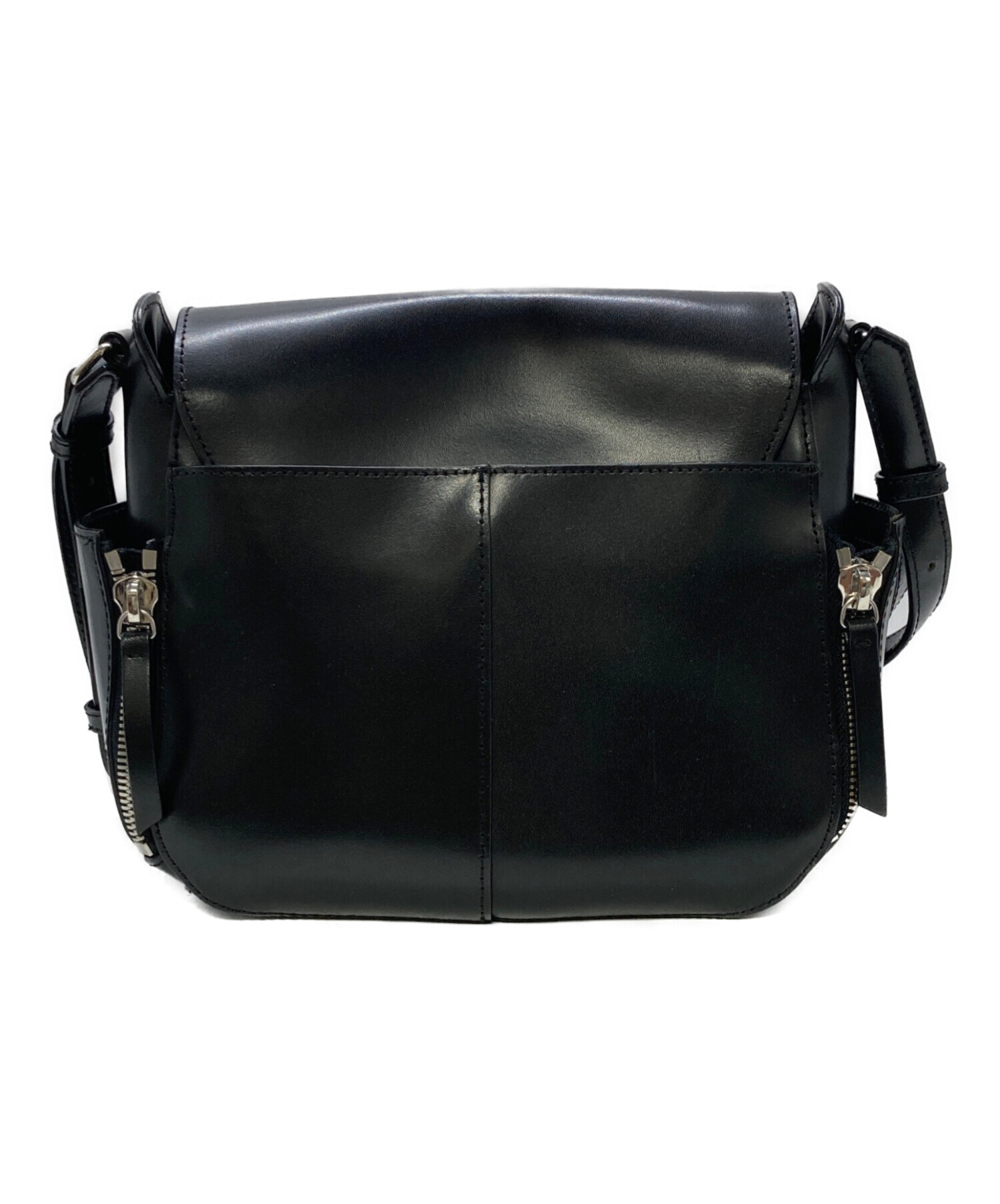中古・古着通販】DIESEL (ディーゼル) スタッズレザーショルダーバッグ 