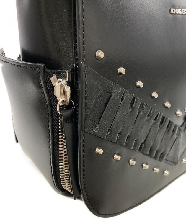 希少品廃盤品 ディーゼル DIESEL ショルダーバッグ ブラックレザースタッズ 中古・古着通販】DIESEL (ディーゼル) スタッズレザーショルダーバッグ