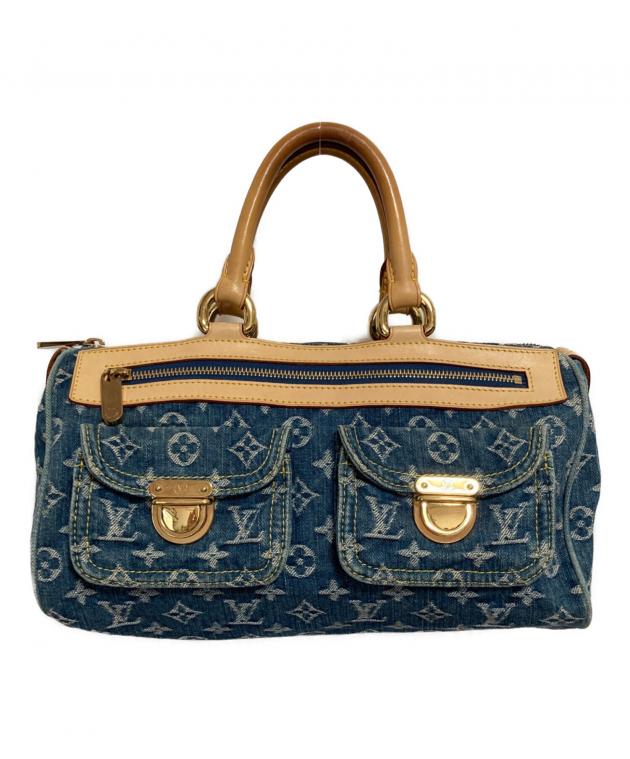 LOUIS VUITTON モノグラム デニム ハンドバッグ 中古・古着通販】LOUIS VUITTON (ルイ ヴィトン) モノグラムデニム