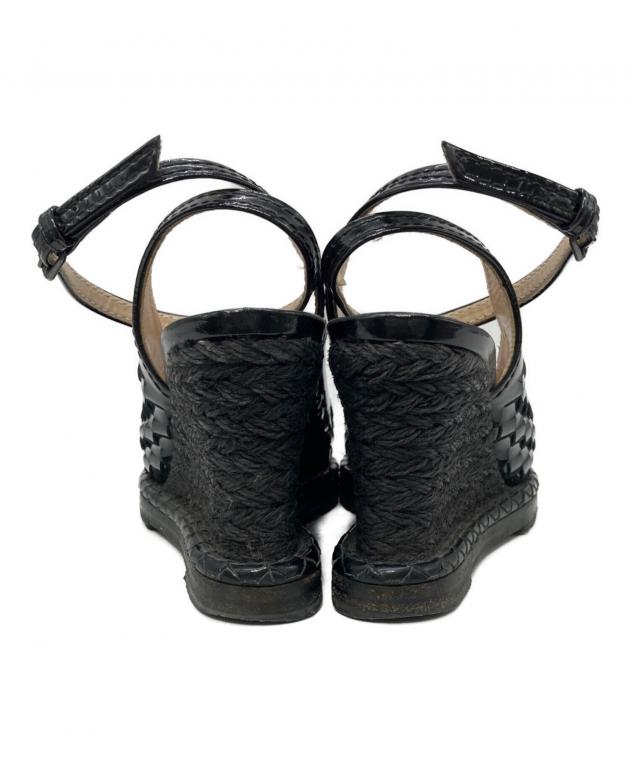 【新品未使用】 BOTTEGA VENETA ウェッジソール サンダル37 中古・古着通販】BOTTEGA VENETA (ボッテガベネタ) イントレチャート