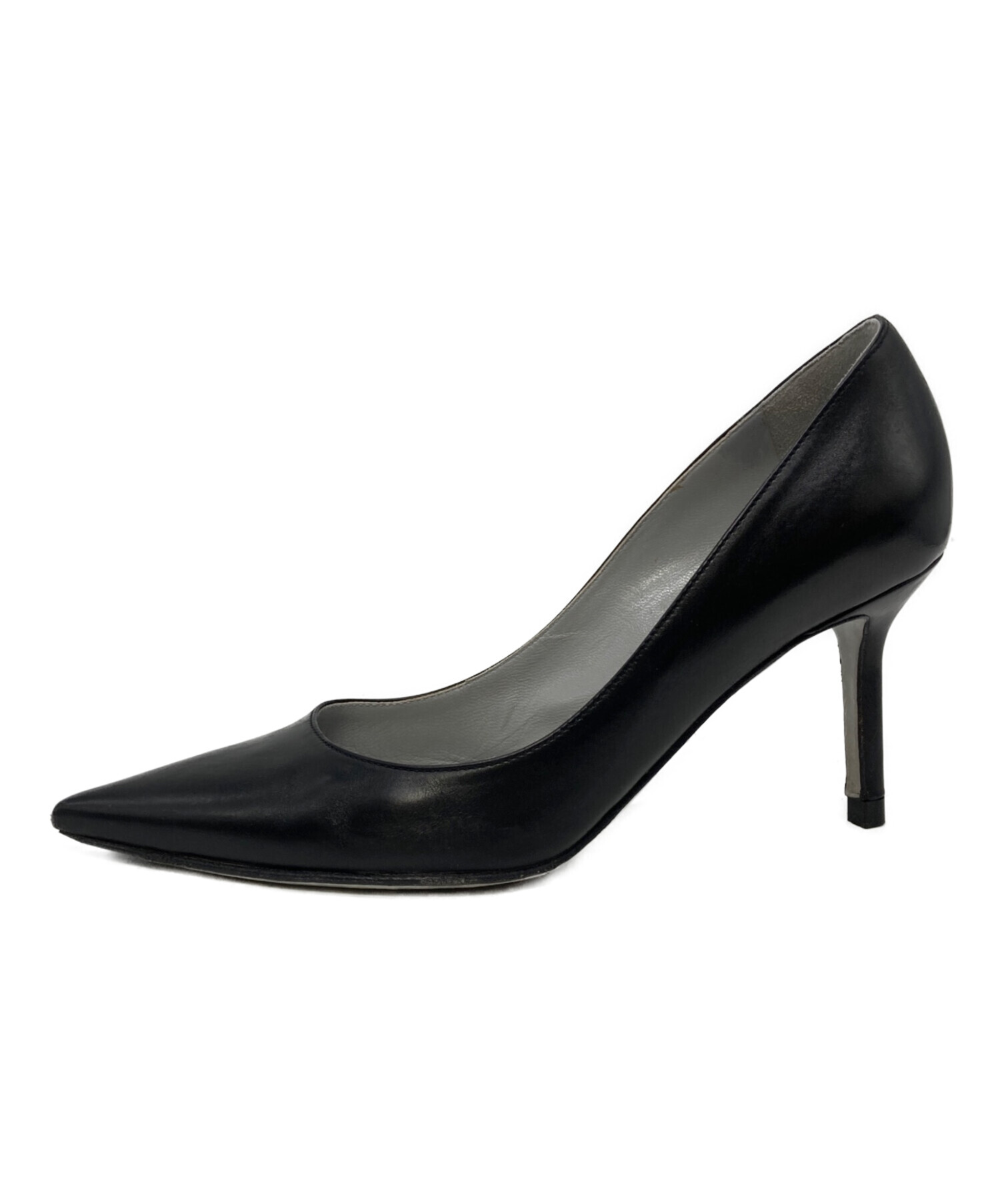 sergio rossi ブラック ハイヒール・パンプス　黒　37.5 中古・古着通販】sergio rossi (セルジオロッシ) ポインテッドトゥ