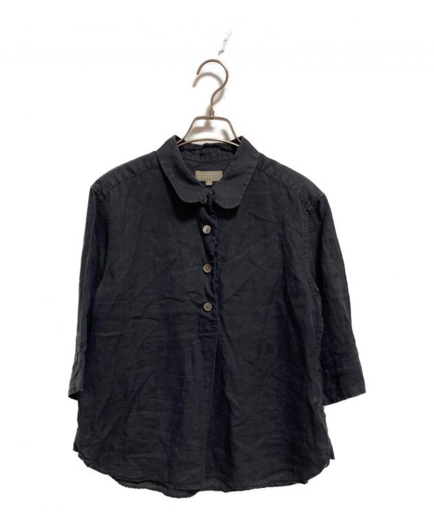 未使用級✨25年 4万 マーガレットハウエル リネンシャツ XL ダークネイビー 中古・古着通販】MARGARET HOWELL (マーガレットハウエル) リネンプル