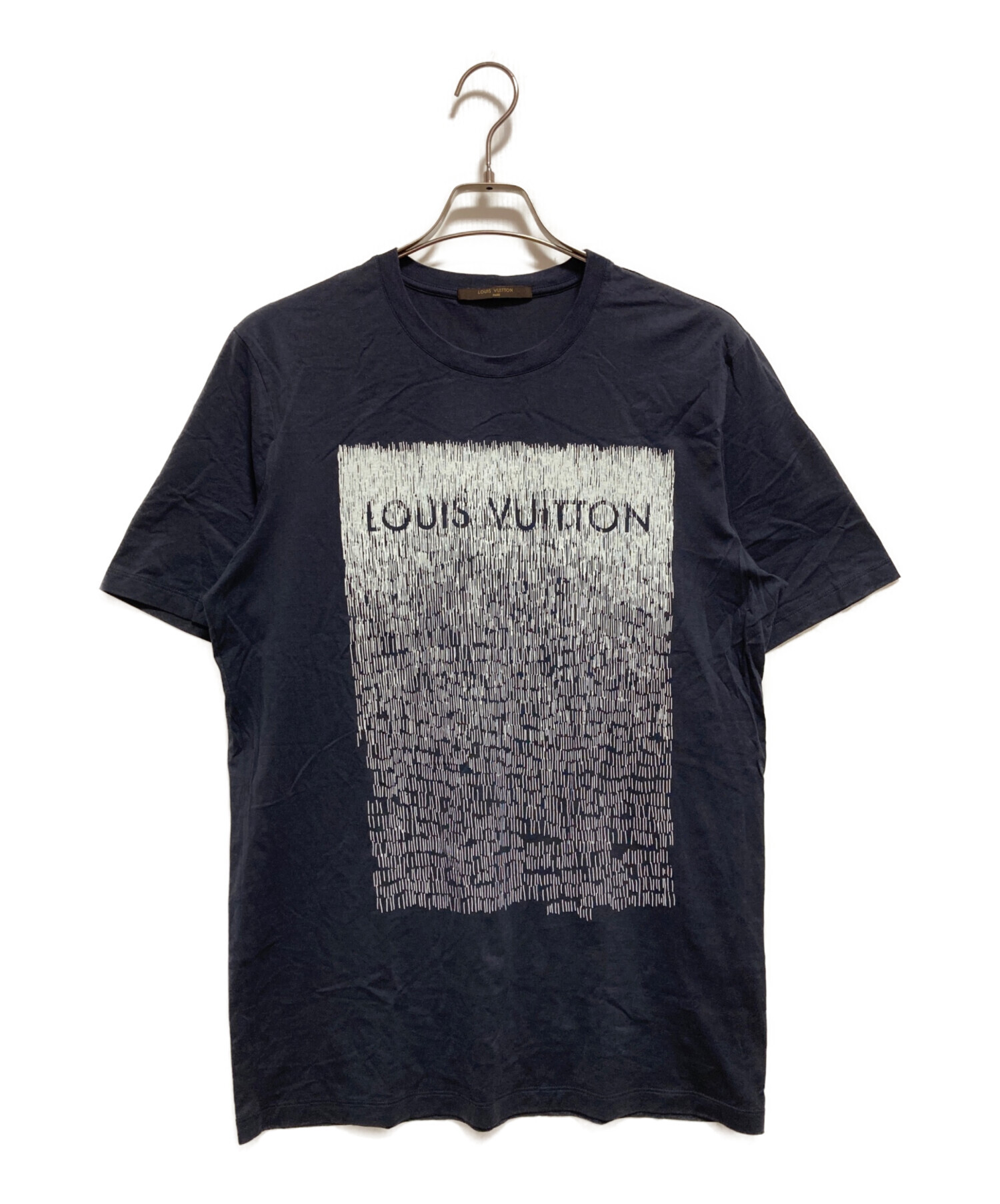 中古・古着通販】LOUIS VUITTON (ルイ ヴィトン) ロゴTシャツ ネイビー 