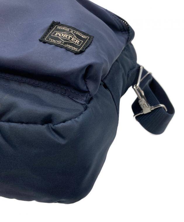 値下げ！PORTER ネイビー FORCE ショルダーバッグ 中古・古着通販】PORTER (ポーター) FORCE SHOULDER BAG ネイビー