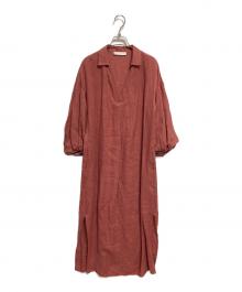 美品* ファビアナフィリッピ リネン 100シャツワンピース ピンク イタリア製 中古・古着通販】fabiana filippi (ファビアナフィリッピ) リネン