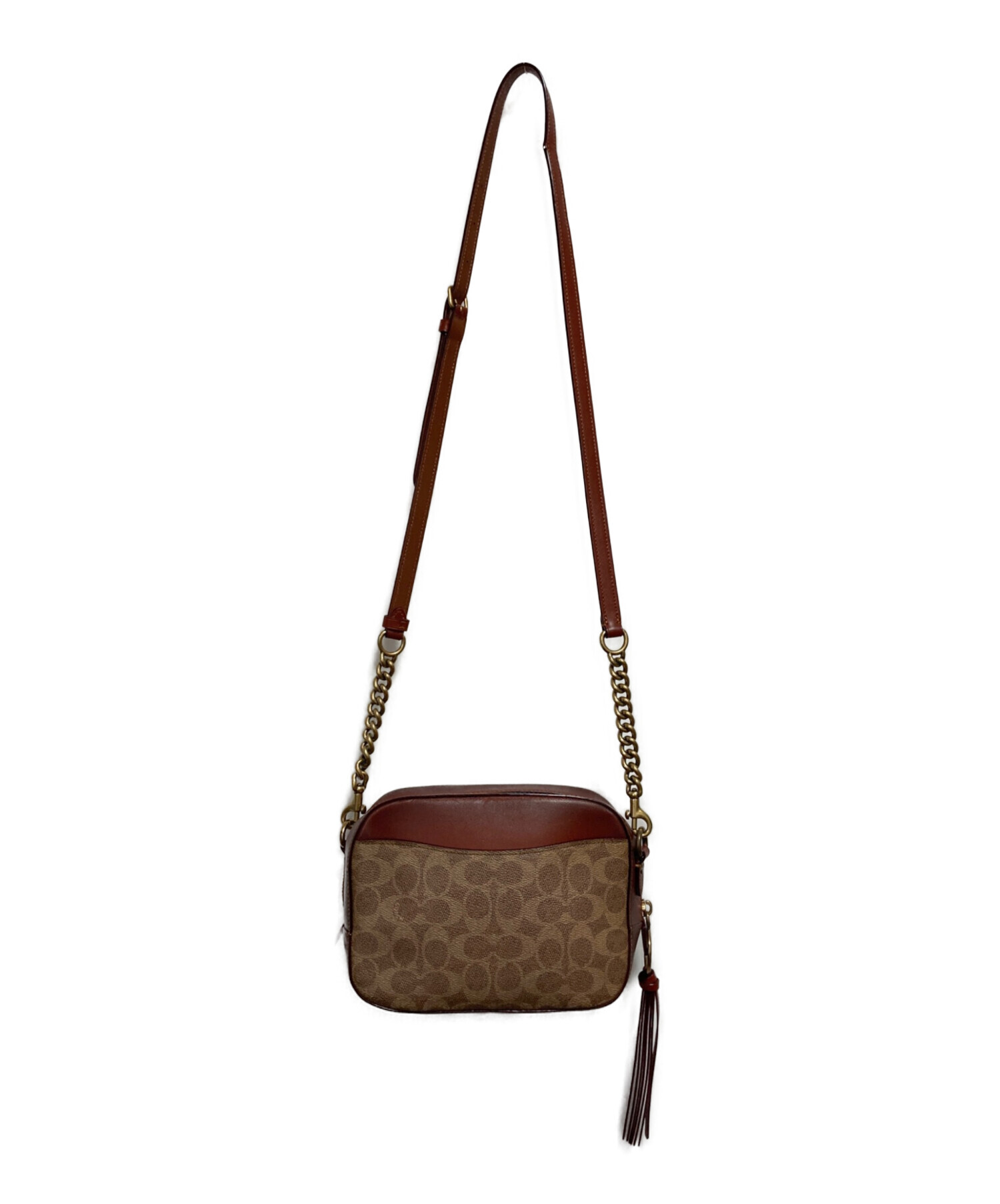 中古・古着通販】COACH (コーチ) ショルダーバッグ ベージュ｜ブランド 