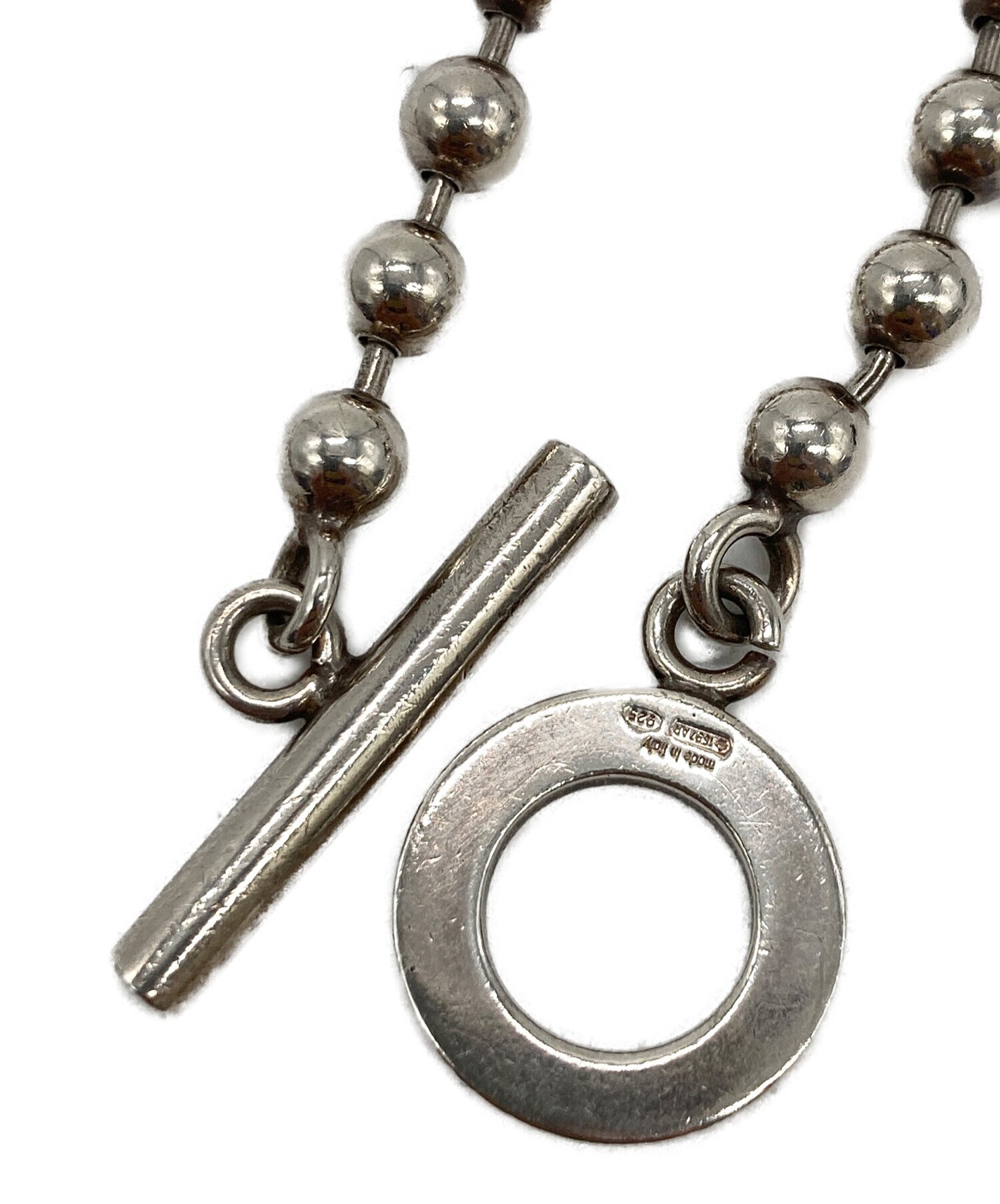 中古・古着通販】GUCCI (グッチ) ボールチェーンブレスレット シルバー