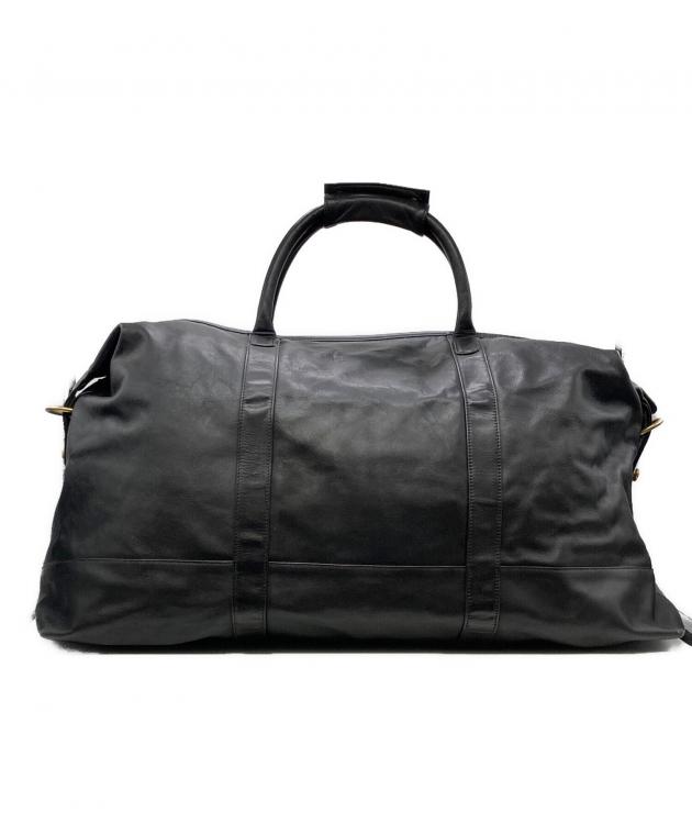 中古・古着通販】COACH (コーチ) レザーボストンバッグ ブラック