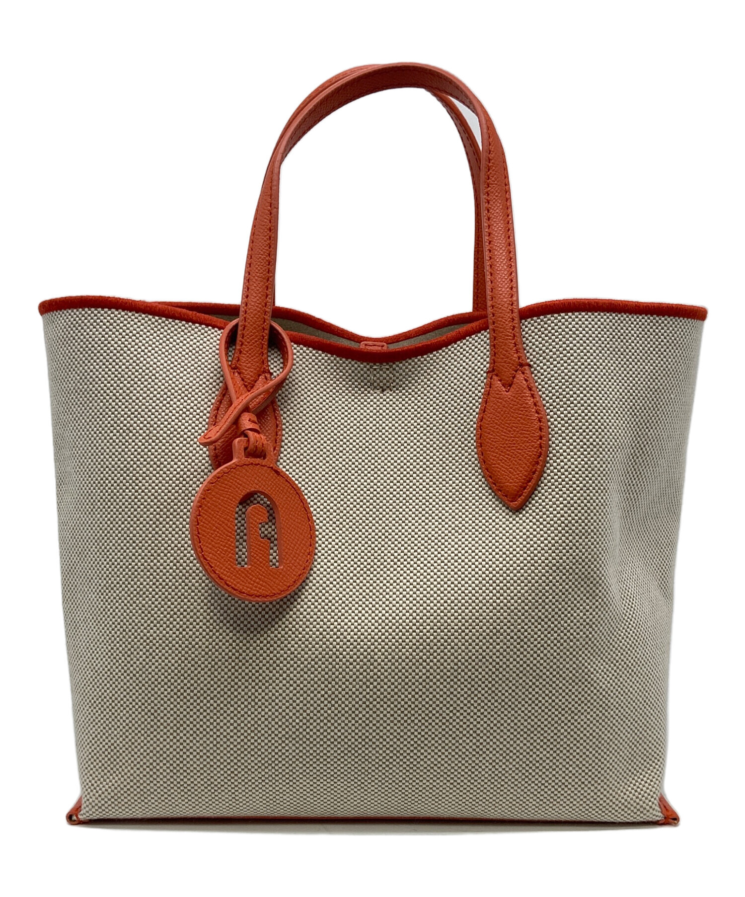 FURLA キャンバスバック 中古・古着通販】FURLA (フルラ) キャンバストートバッグ ベージュ