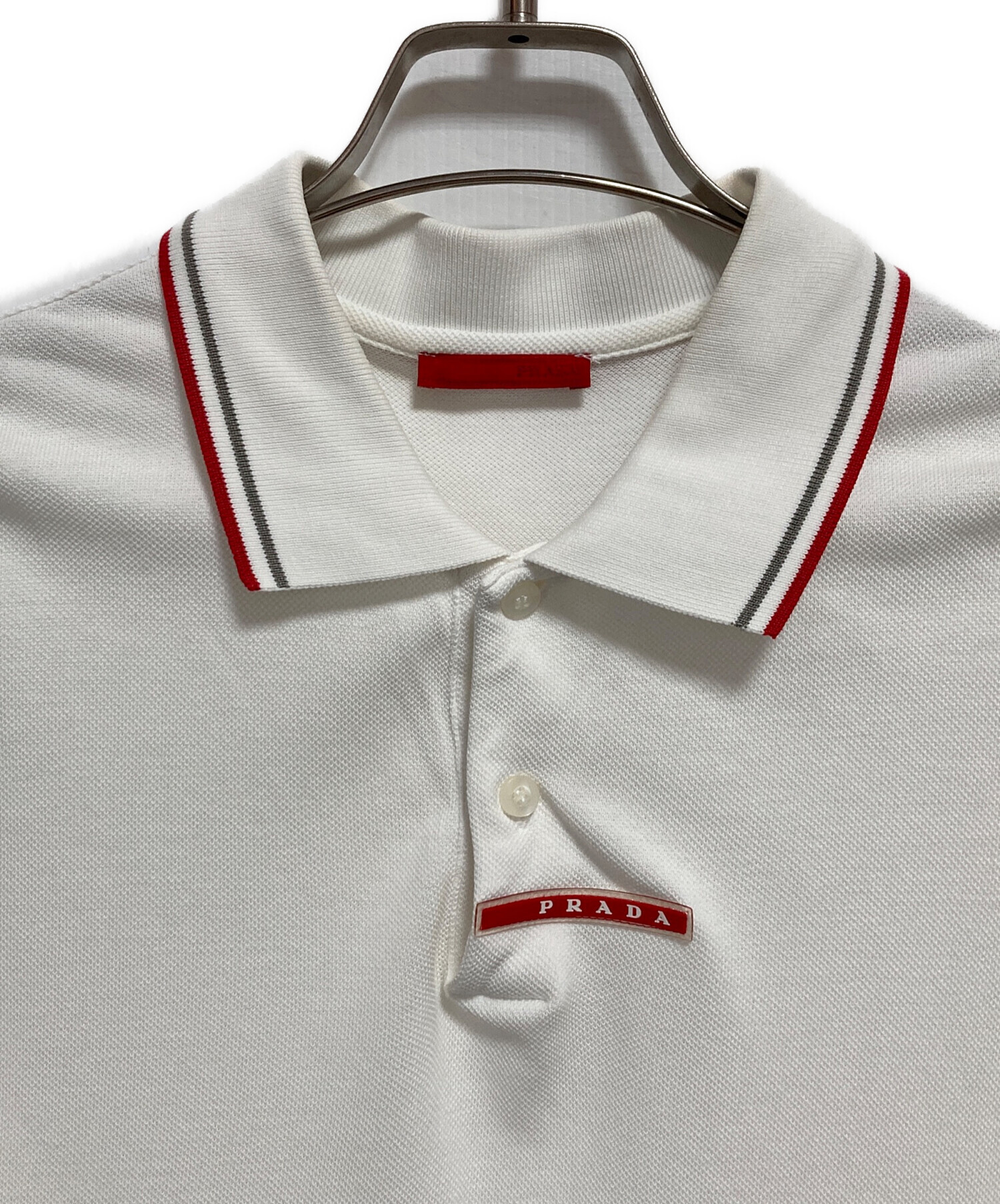 中古・古着通販】PRADA SPORTS (プラダスポーツ) ラバロゴーポロシャツ
