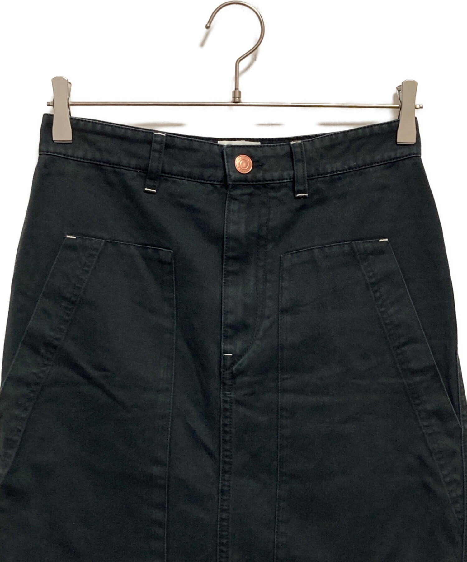 Isabel Marantイザベルマラン レザーラップスカートハイウエスト黒36 中古・古着通販】ISABEL MARANT (イザベルマラン) フロジア スカート