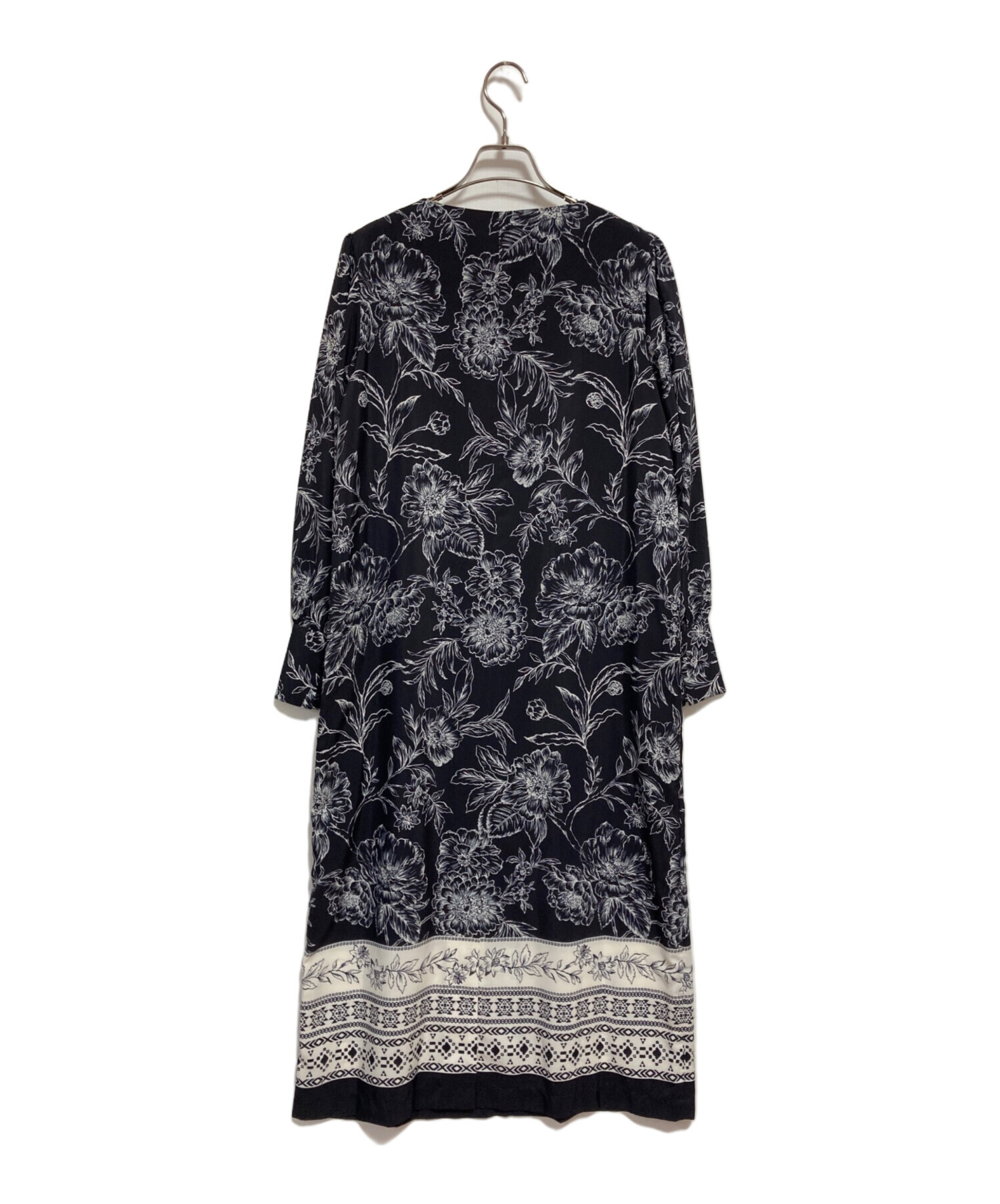 中古・古着通販】AMERI (アメリ) REHEMA KEY NECK DRESS ブラック