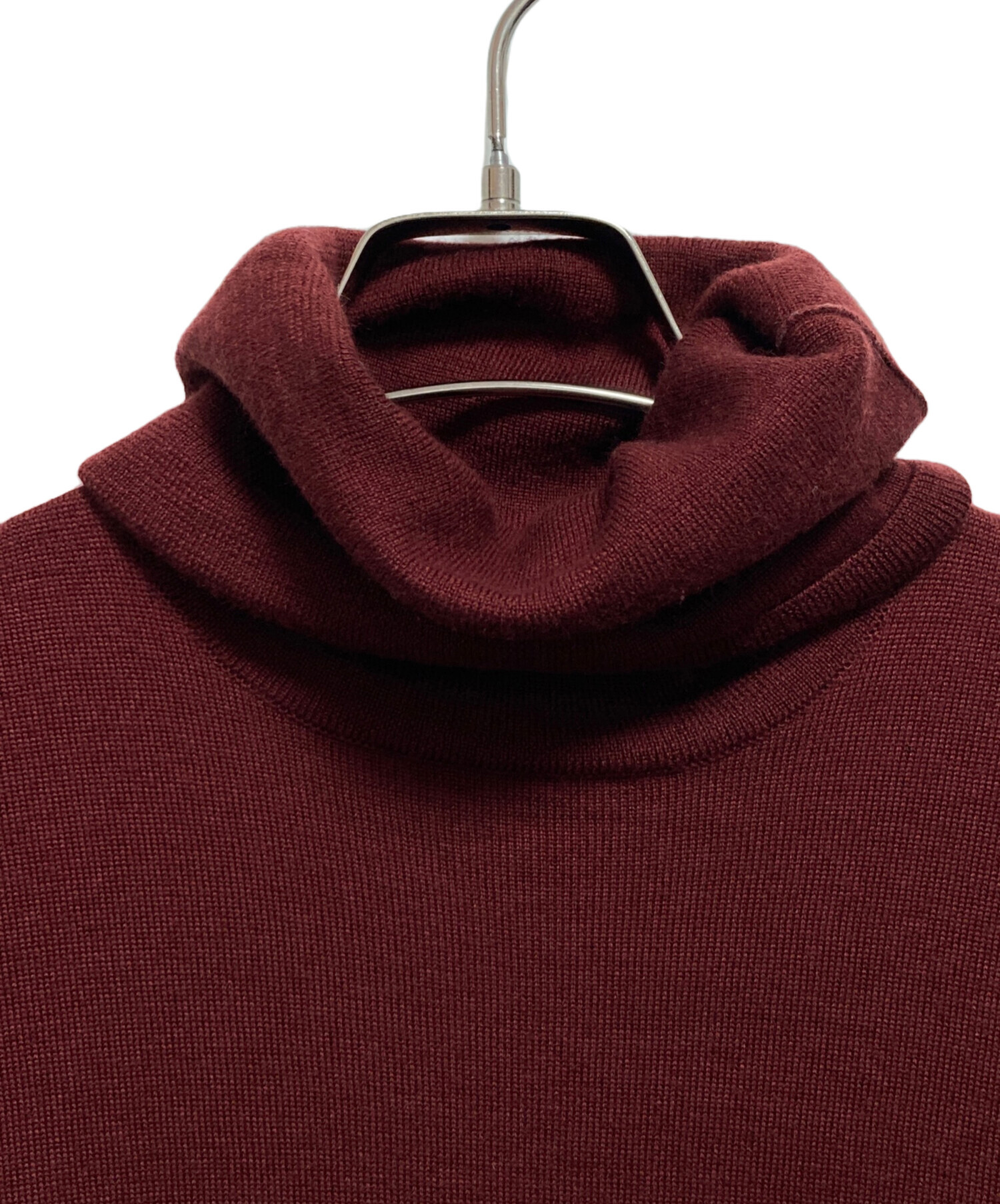 【極美品】Loro Piana カシミヤ ワインレッド 高級ニット Lサイズ 中古・古着通販】LORO PIANA (ロロピアーナ) タートルネックシルク