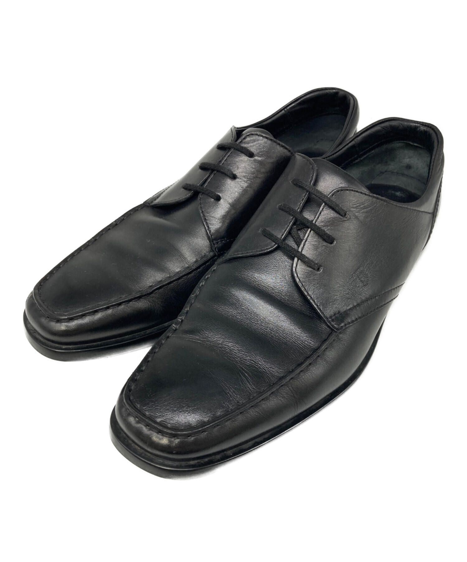 黒のレザー ドレスシューズ 中古・古着通販】TOD'S (トッズ) レザーシューズ ブラック サイズ:8