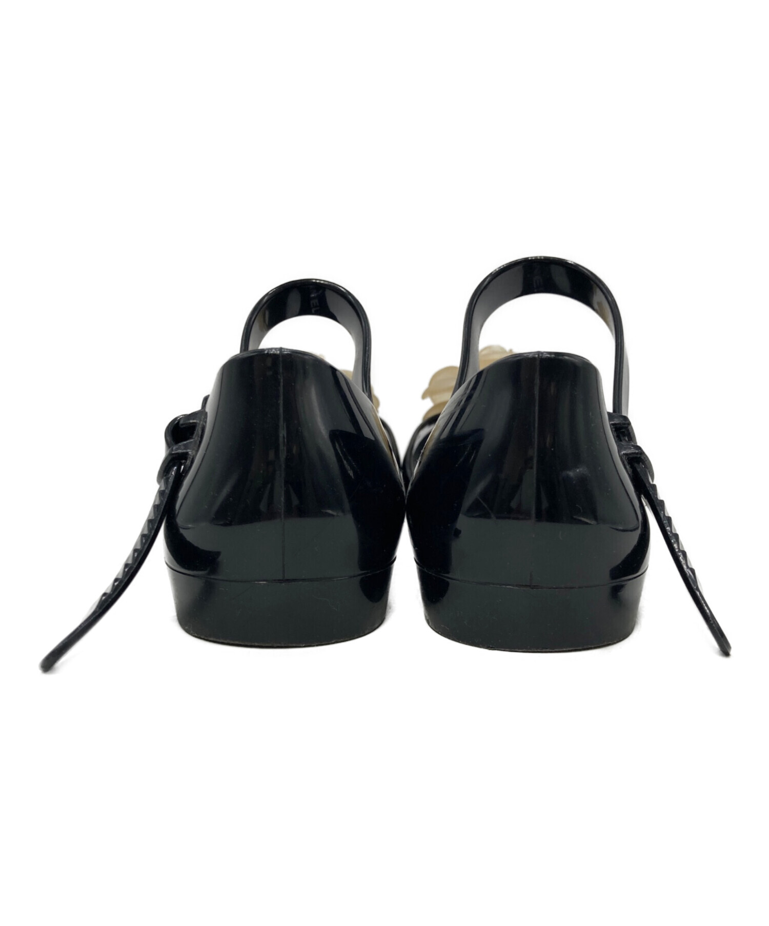 中古・古着通販】CHANEL (シャネル) カメリアモチーフラバーサンダル