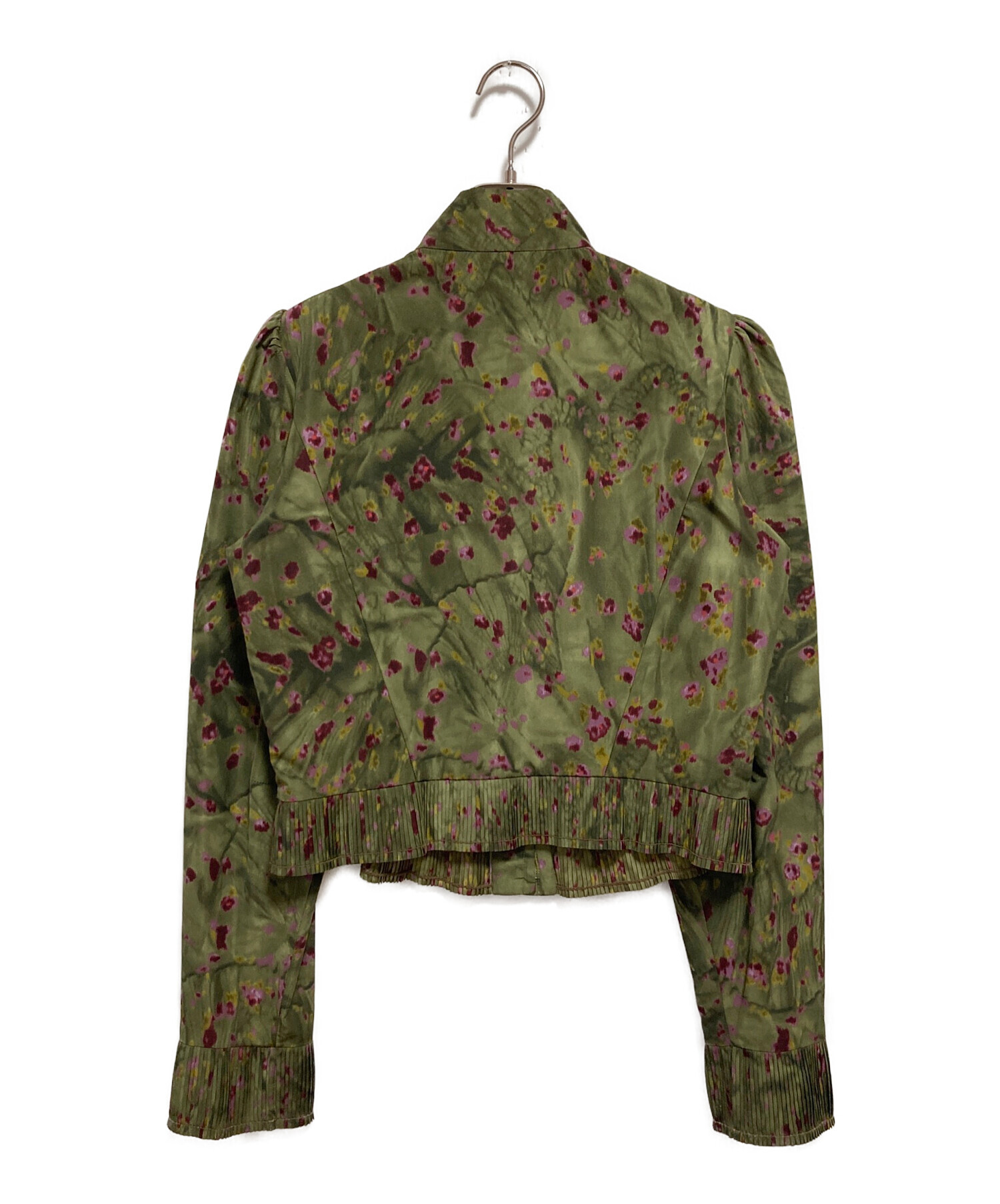 中古・古着通販】KENZO (ケンゾー) 花柄ブルゾン グリーン サイズ:42