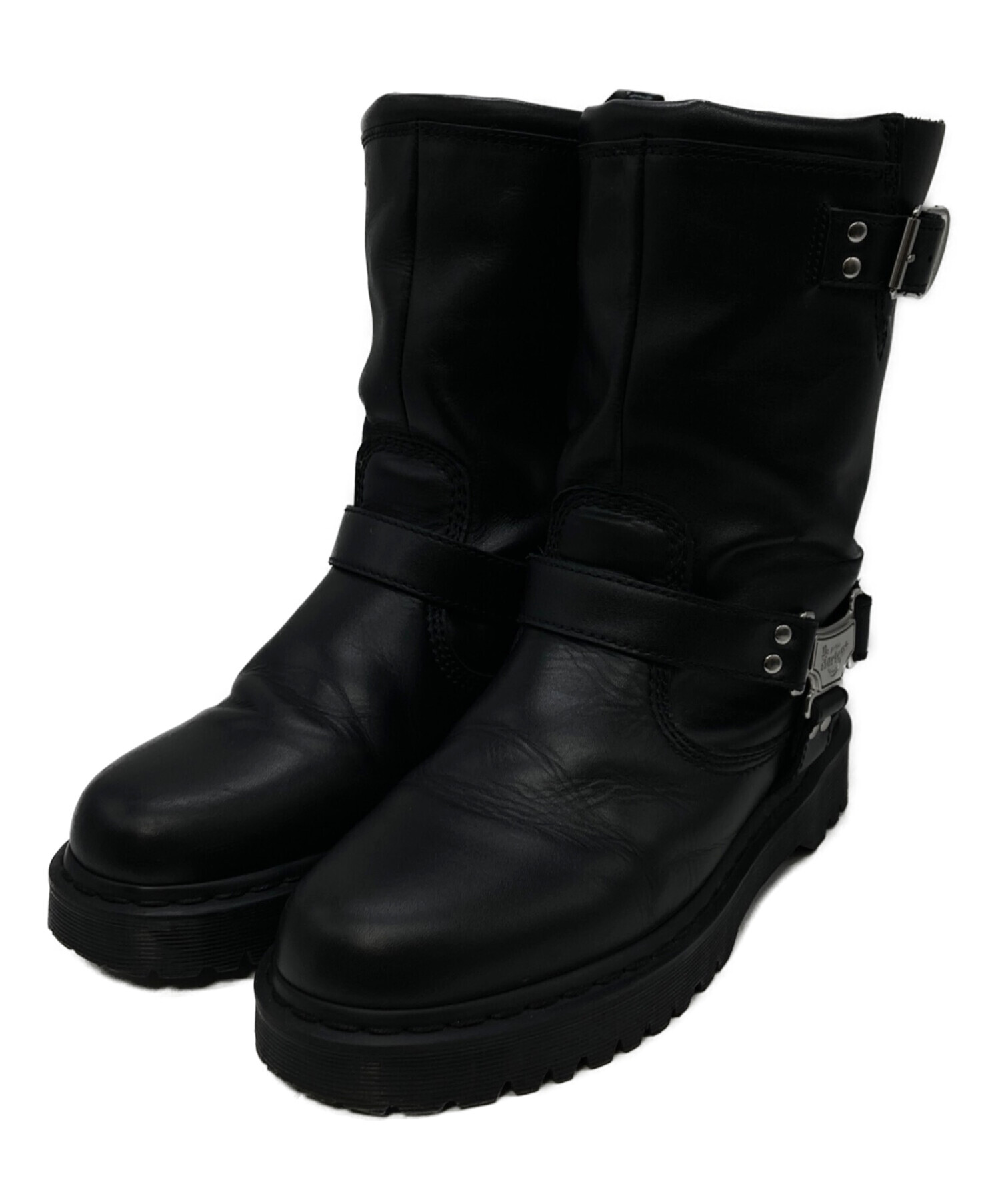 【2度使用】ドクターマーチン MATTISON 黒 UK3 美品 箱,タグ付き 中古・古着通販】Dr.Martens (ドクターマーチン) ANISTONE HI ブラック