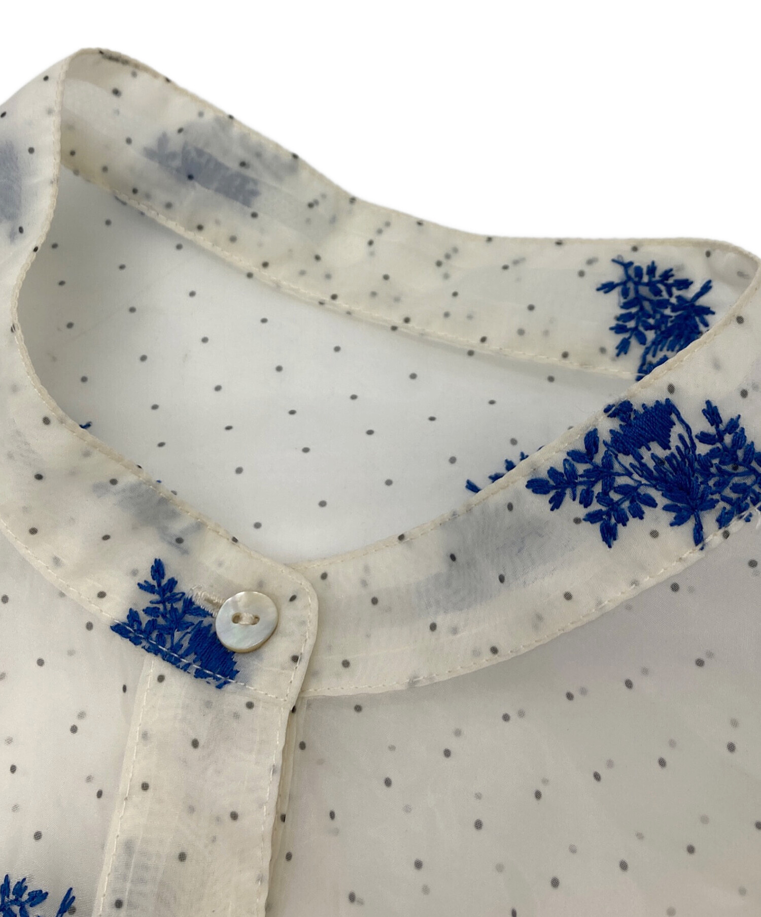 中古・古着通販】Ameri (アメリ) DOT FLOWER VEIL DRESS ホワイト