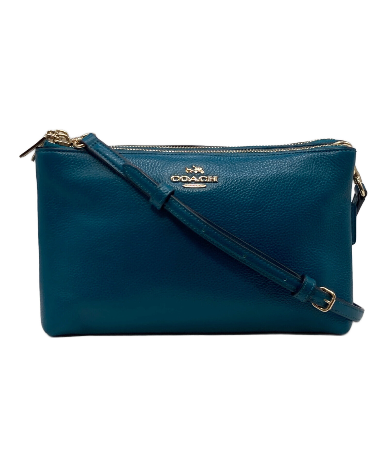 中古・古着通販】COACH (コーチ) レイラショルダーバッグ ブルー