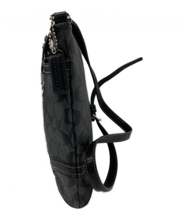 未使用　コーチ　ブラック 中古・古着通販】COACH (コーチ) ショルダーバッグ ブラック｜ブランド