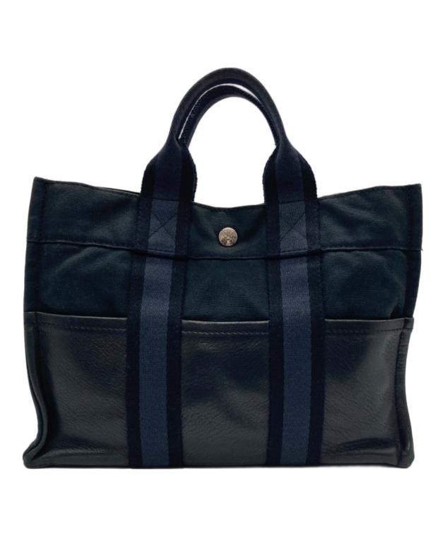 中古・古着通販】HERMES (エルメス) フールトゥトートPM ブラック