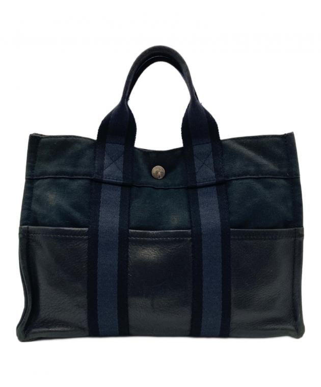 中古・古着通販】HERMES (エルメス) フールトゥトートPM ブラック
