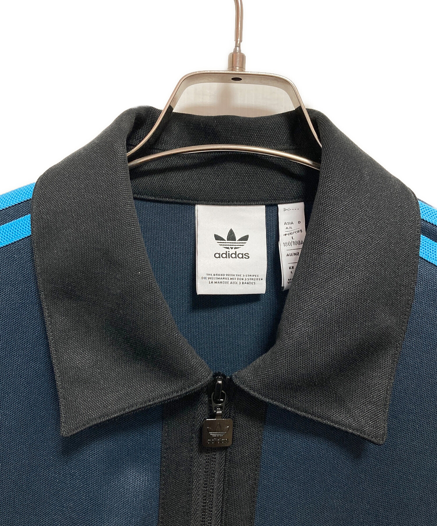 中古・古着通販】adidas (アディダス) トラックジャケット ネイビー