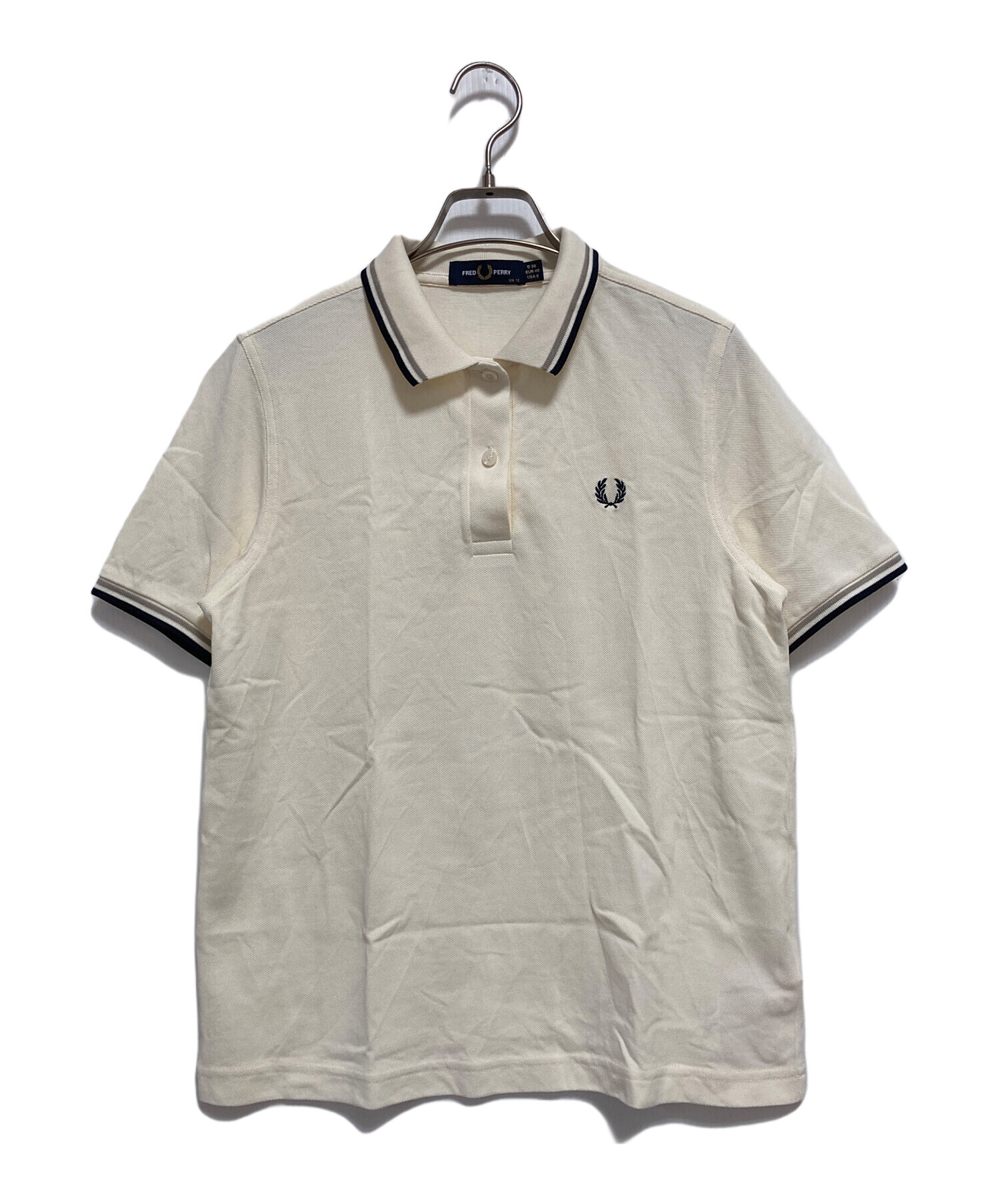 Fred Perry ポロシャツ 2枚セット 38インチ 中古・古着通販】FRED PERRY (フレッドペリー) ポロシャツ アイボリー