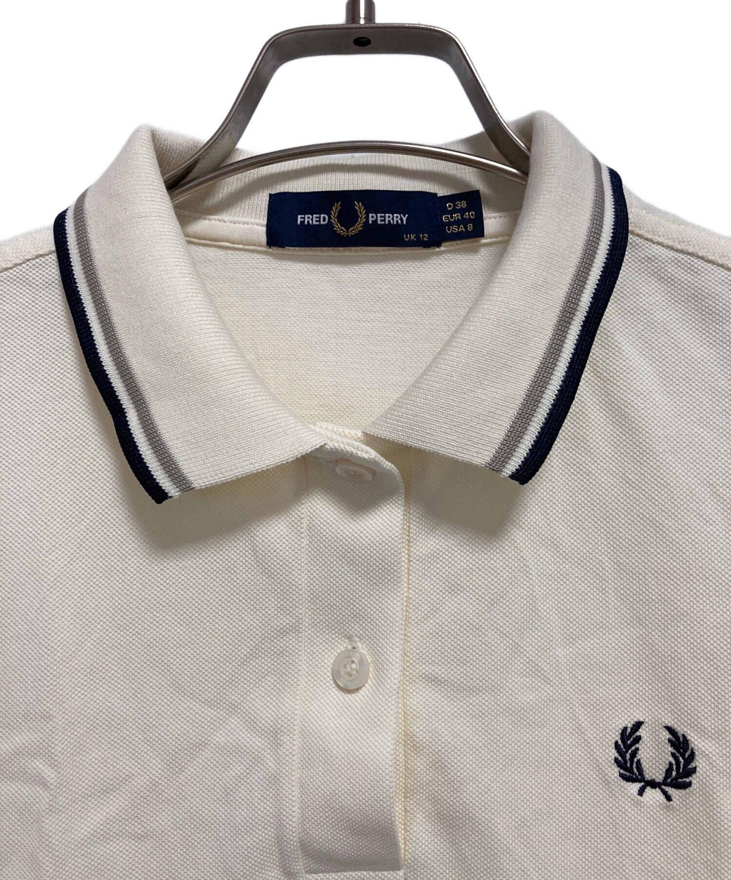 Fred Perry ポロシャツ 2枚セット 38インチ 中古・古着通販】FRED PERRY (フレッドペリー) ポロシャツ アイボリー