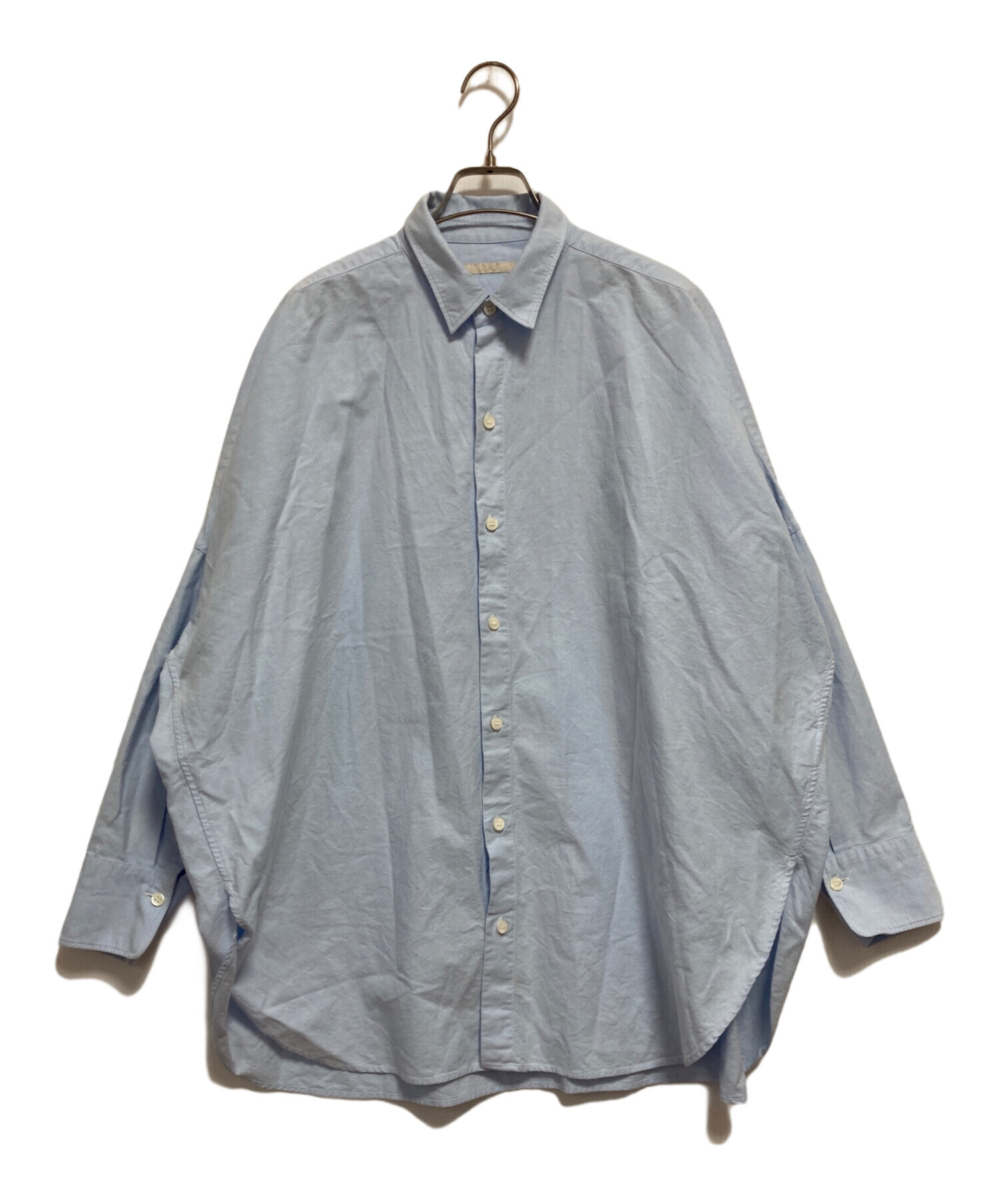 中古・古着通販】Plage (プラージュ) Soft Oxford Long シャツ ブルー 