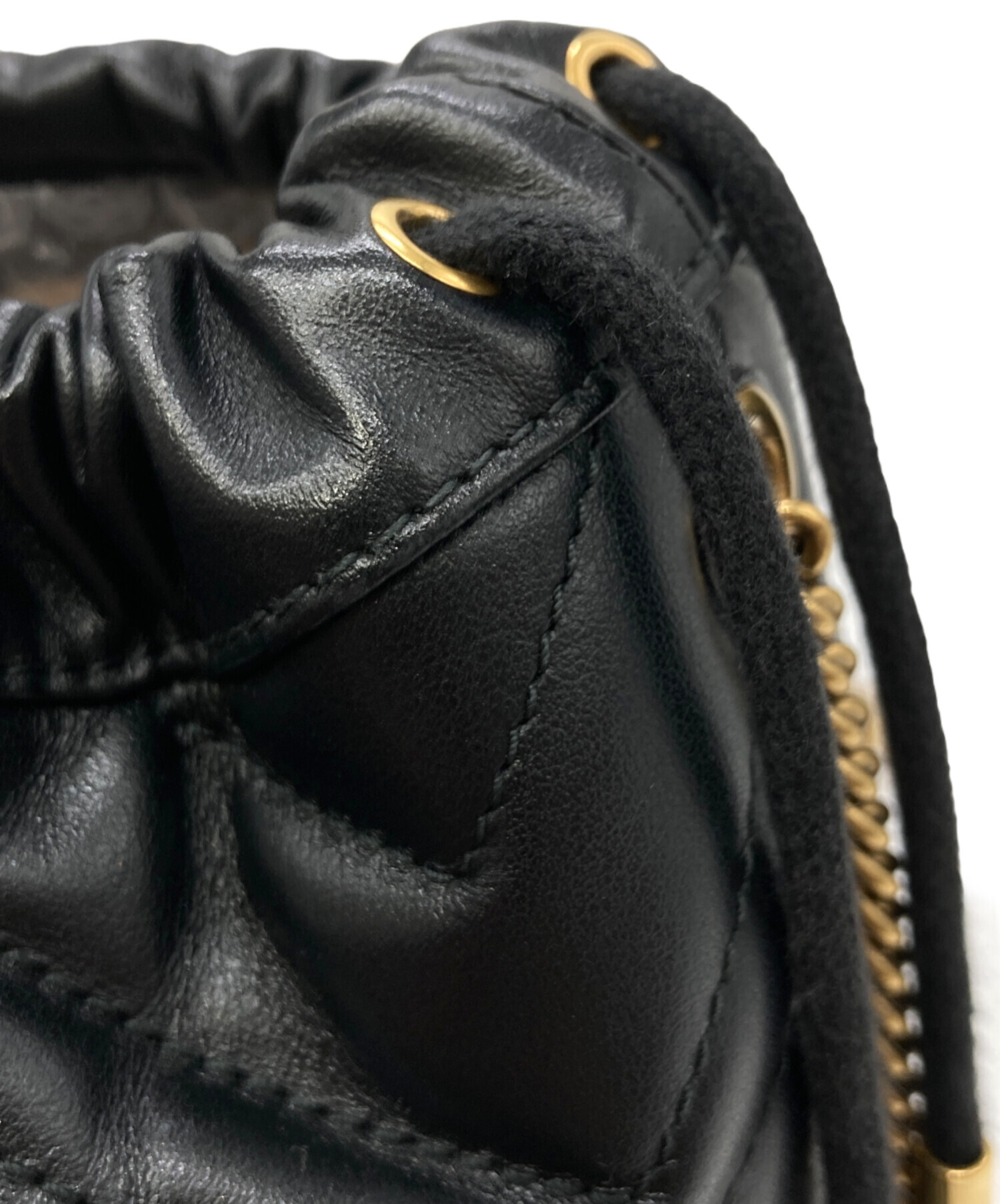 中古・古着通販】GUCCI (グッチ) GGマーモント スモールバケットバッグ