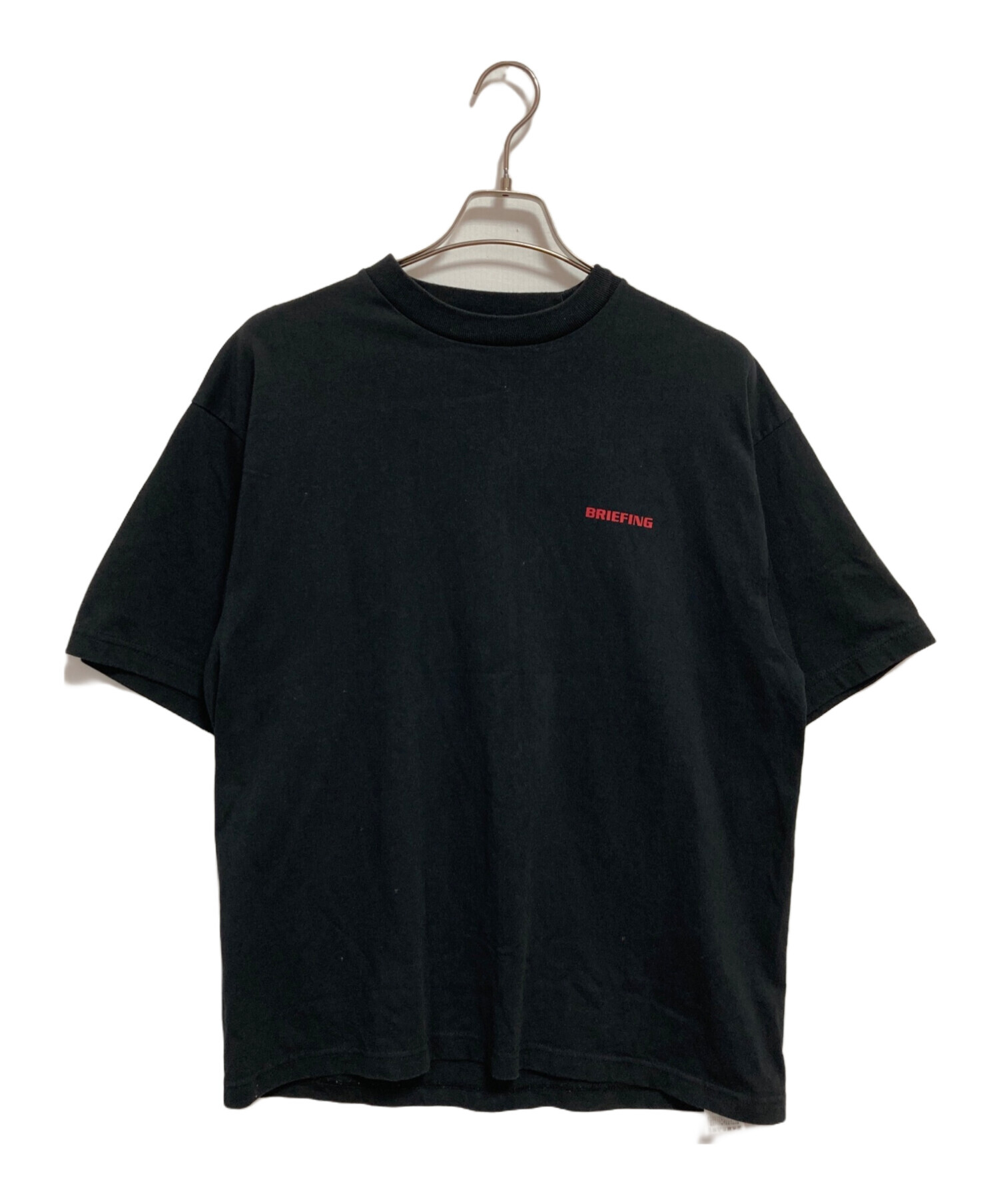 BRIEFING ブラック Tシャツ Mサイズ 中古・古着通販】BRIEFING (ブリーフィング) ロゴプリントTシャツ