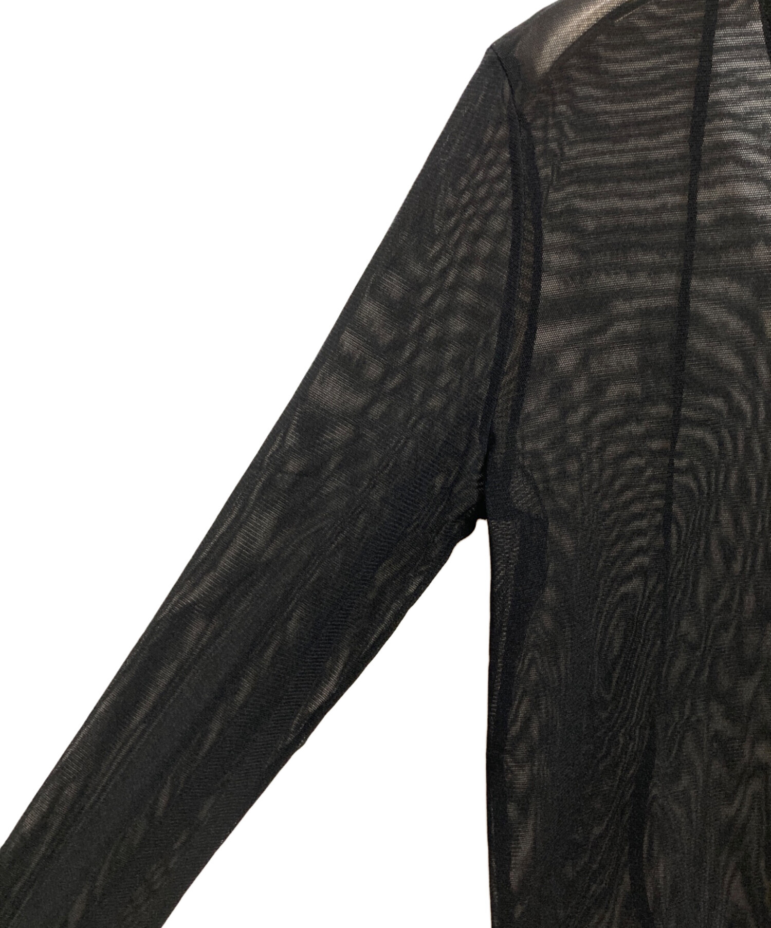 中古・古着通販】anuke (アンヌーク) 2way Sheer Tops ブラック サイズ